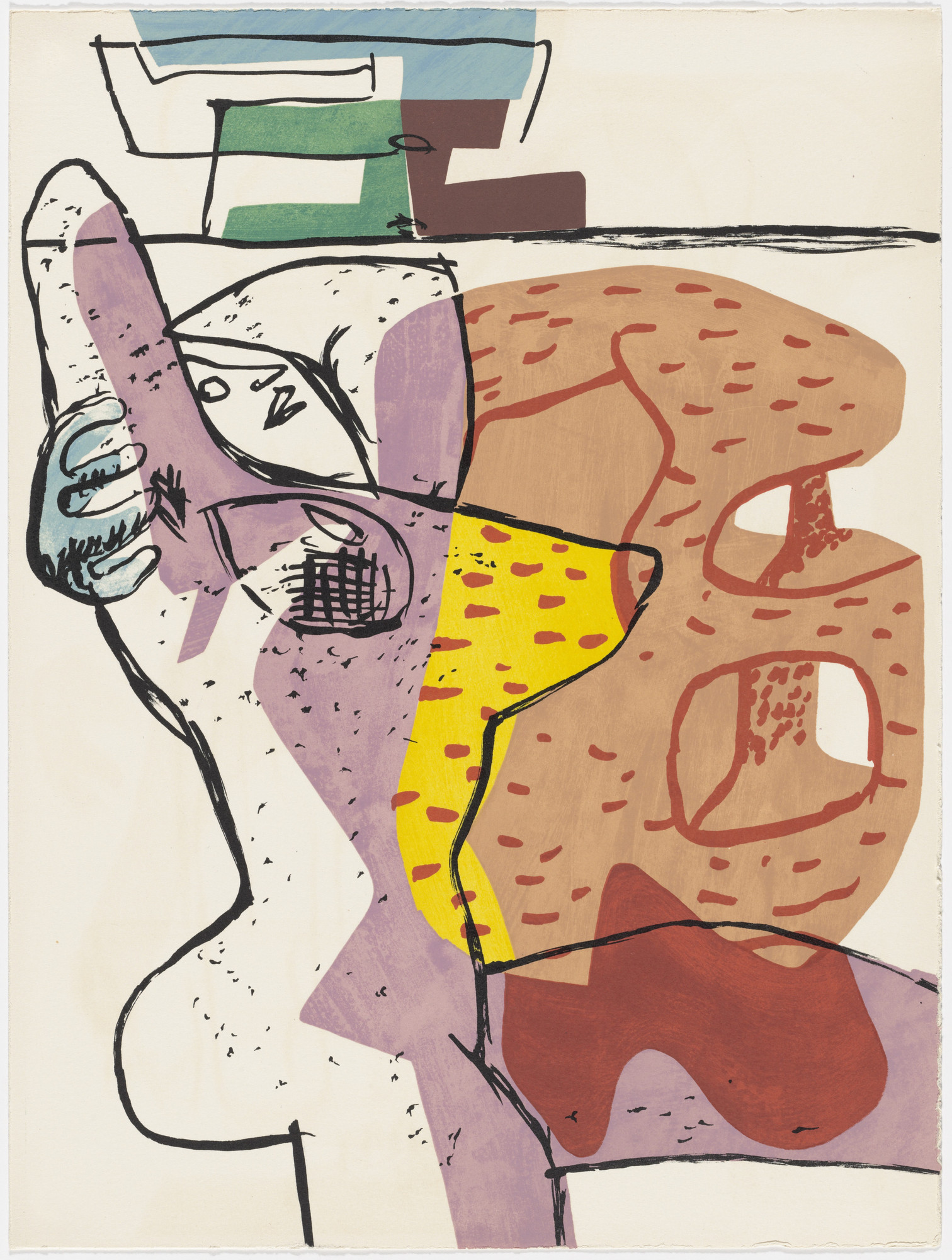 Le Corbusier (Charles-Édouard Jeanneret). Plate (page 93) from Le Poème de l'angle droit ( The Poem of the Right Angle )