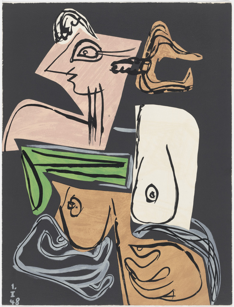 Plate (page 101) from Le Poème de l'angle droit (The Poem of the Right Angle)