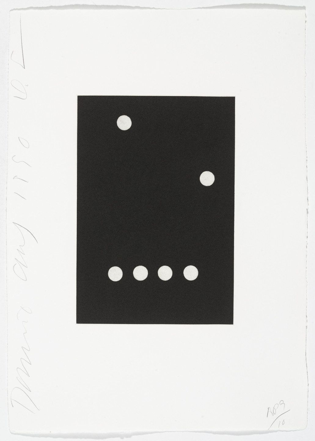 Donald Sultan. Untitled from Dominoes. 1990