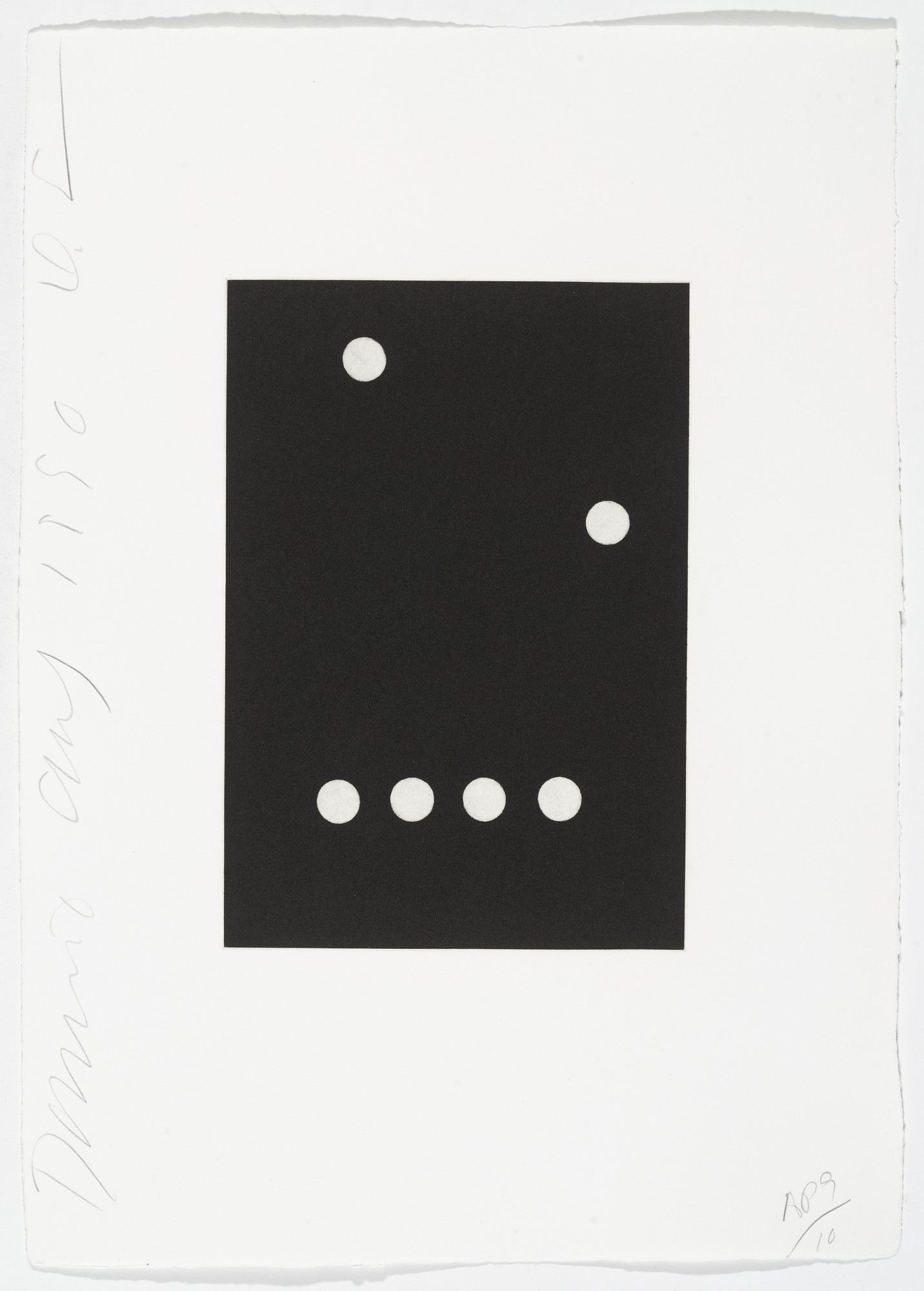 Donald Sultan. Untitled from Dominoes