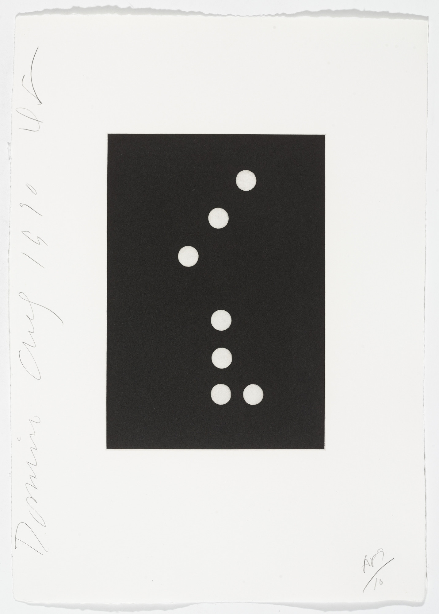 Donald Sultan. Untitled from Dominoes