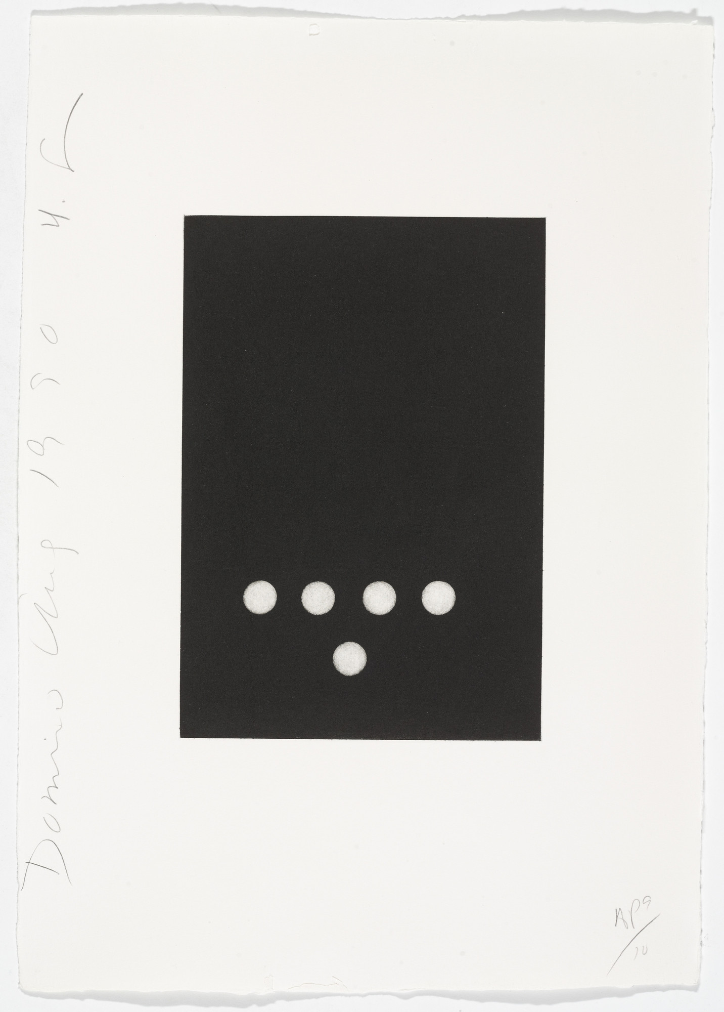 Donald Sultan. Untitled from Dominoes