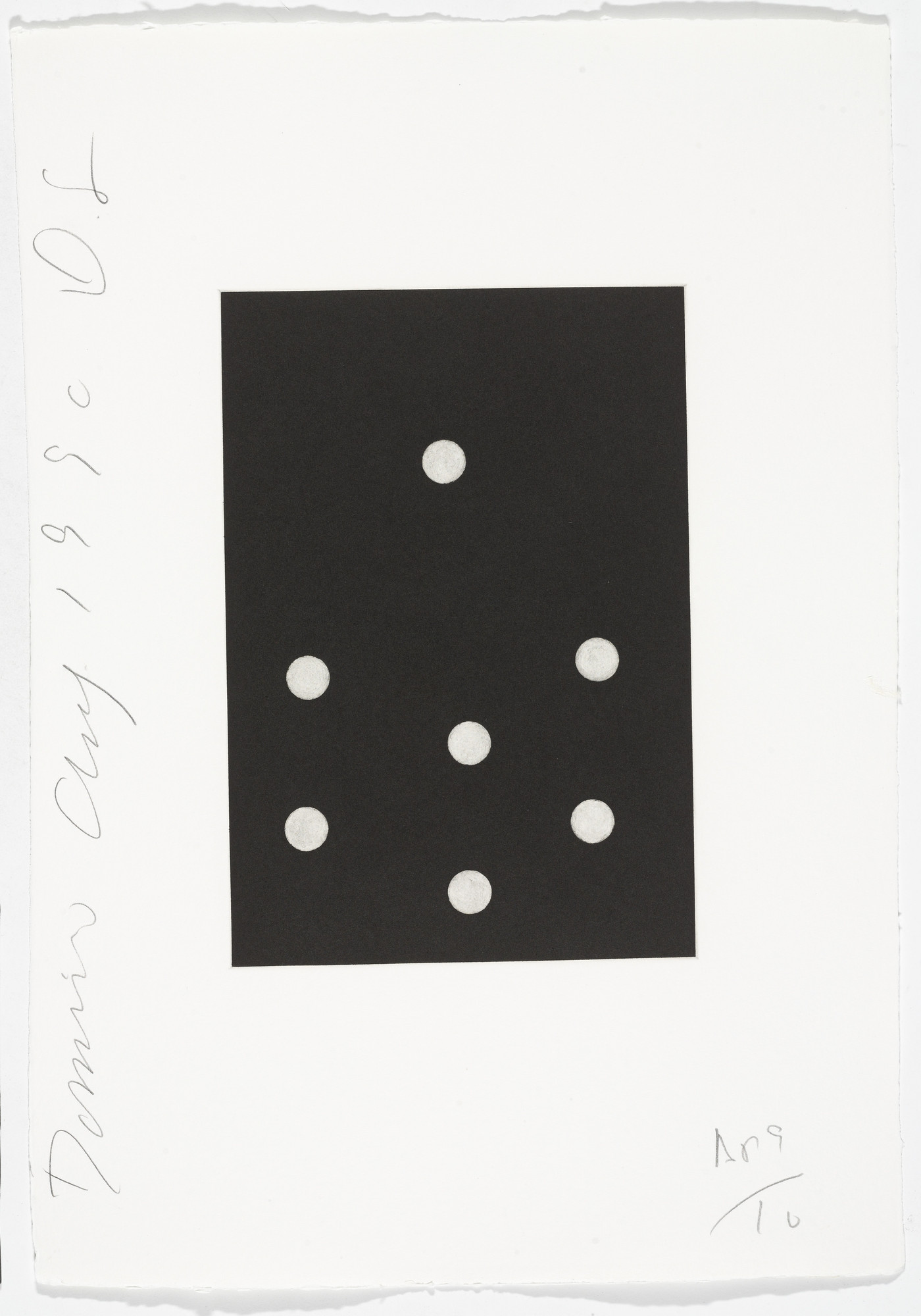 Donald Sultan. Untitled from Dominoes