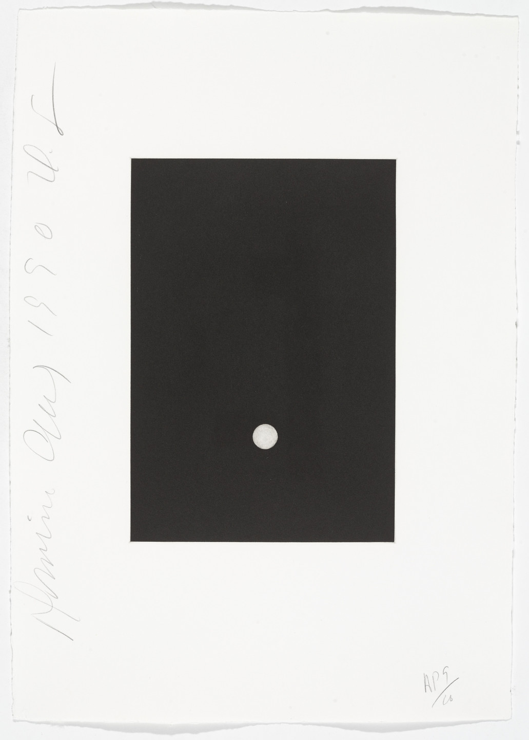 Donald Sultan. Untitled from Dominoes. 1990