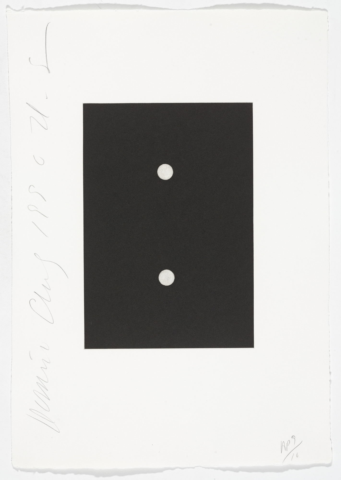 Donald Sultan. Untitled from Dominoes
