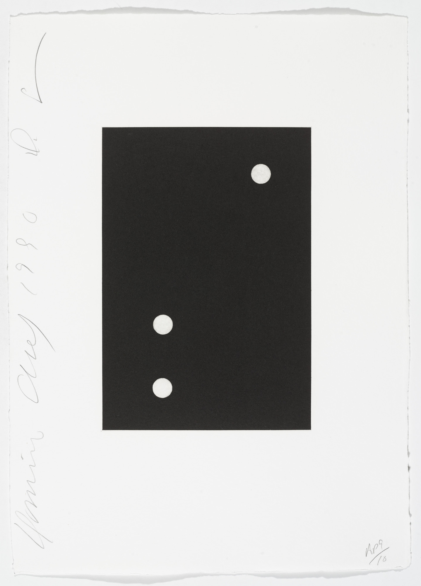 Donald Sultan. Untitled from Dominoes