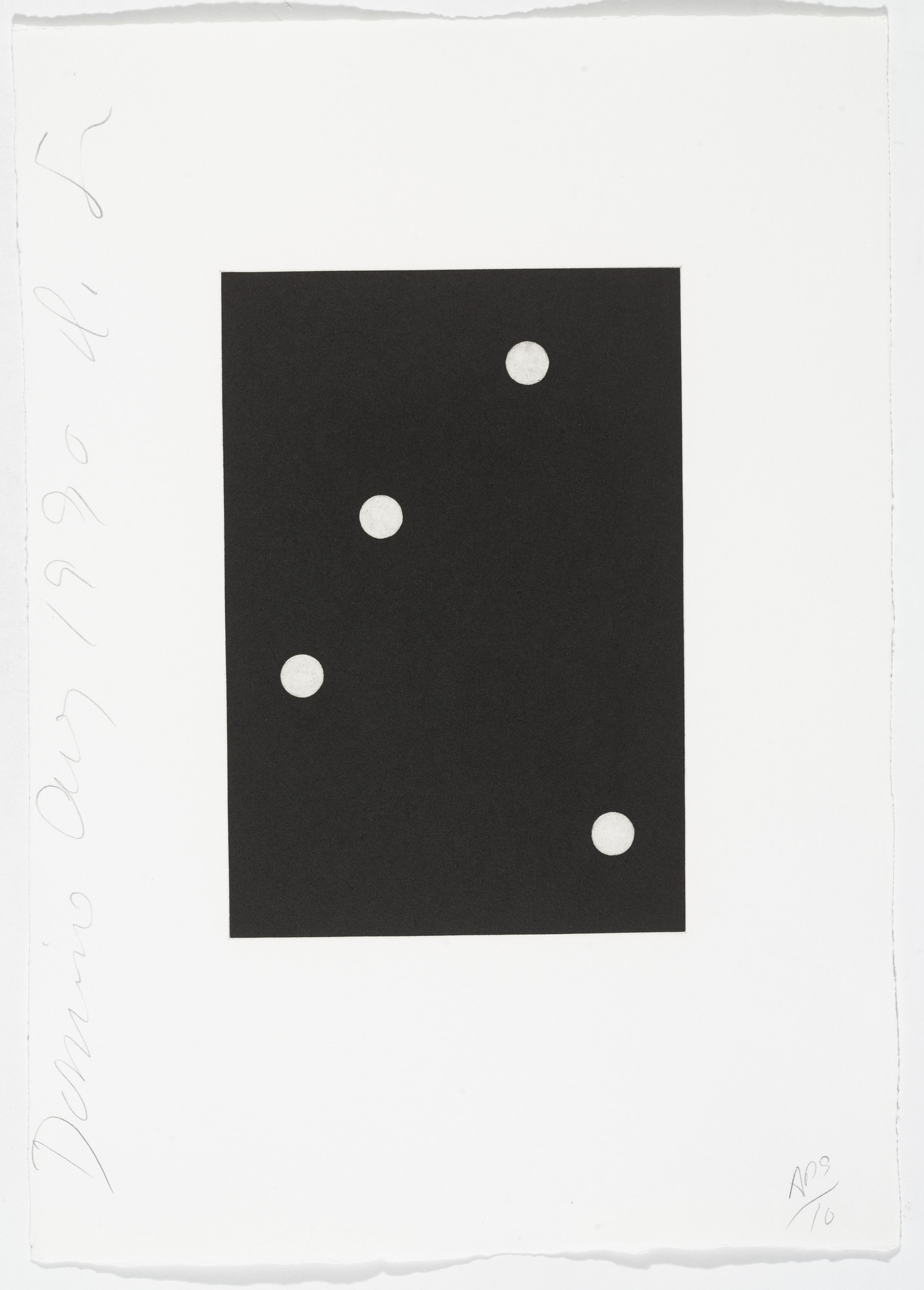 Donald Sultan. Untitled from Dominoes