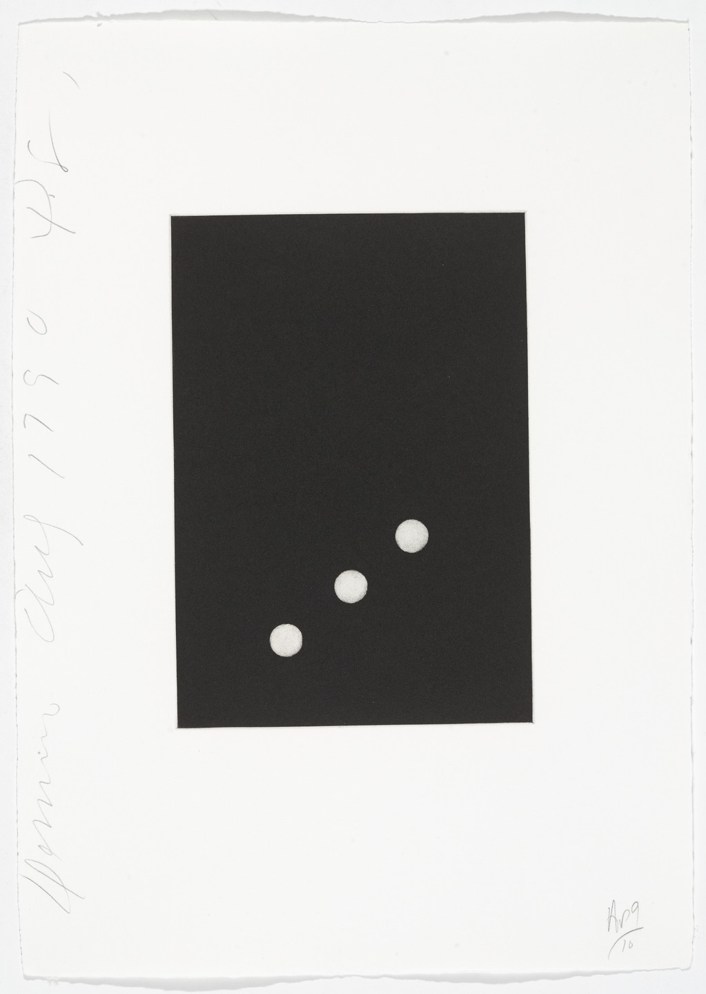 Donald Sultan. Untitled from Dominoes. 1990