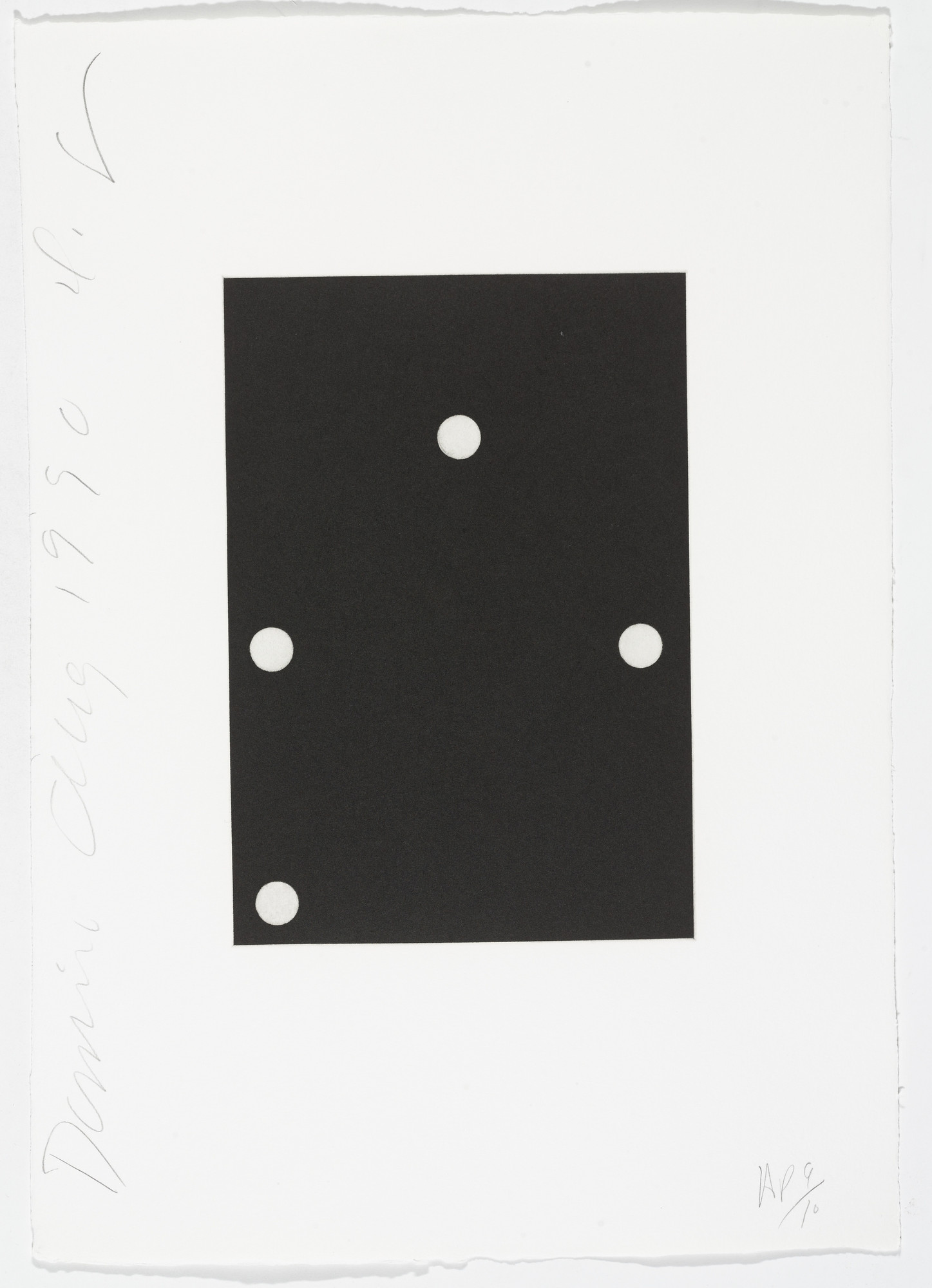 Donald Sultan. Untitled from Dominoes
