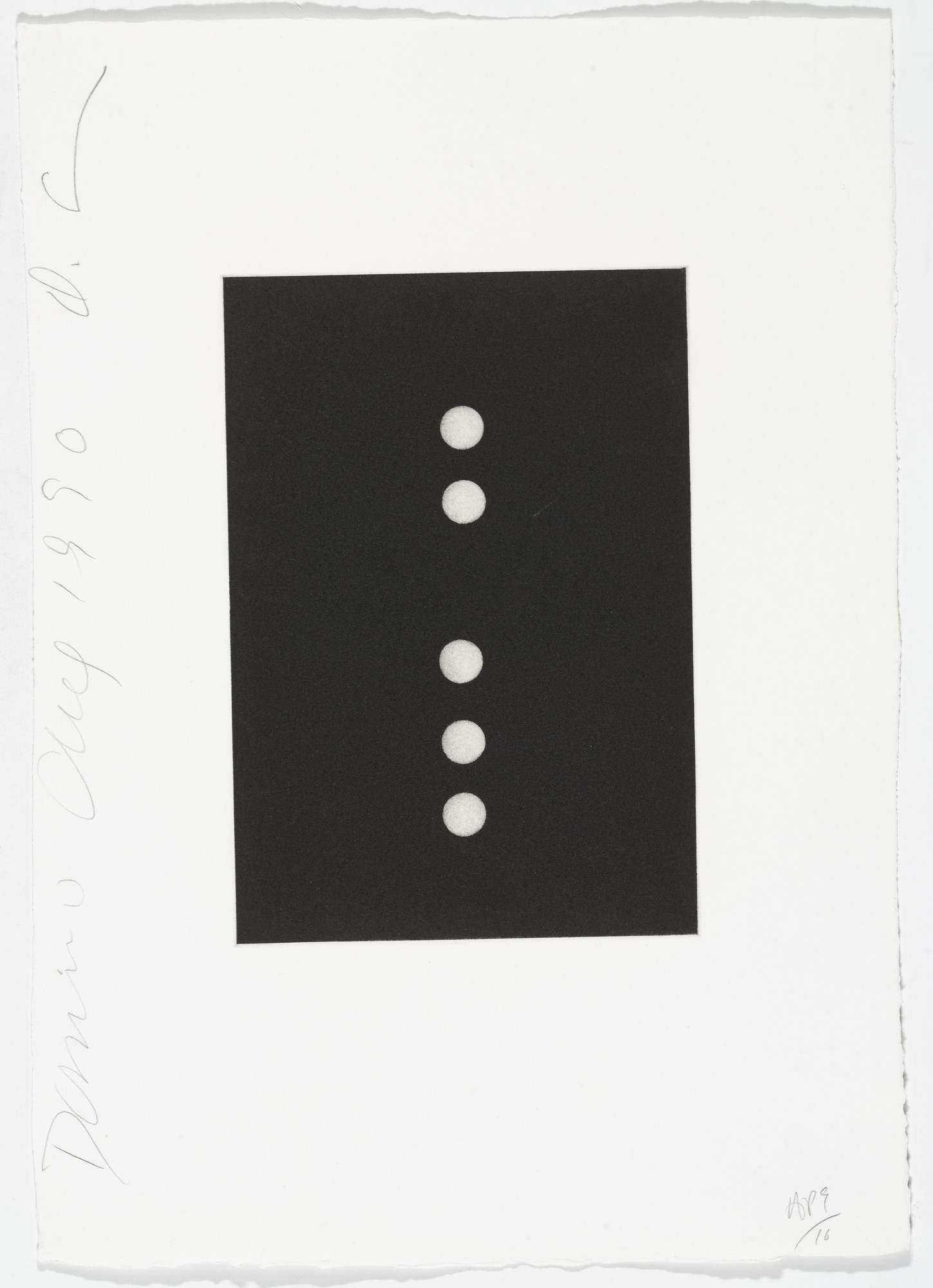Donald Sultan. Untitled from Dominoes