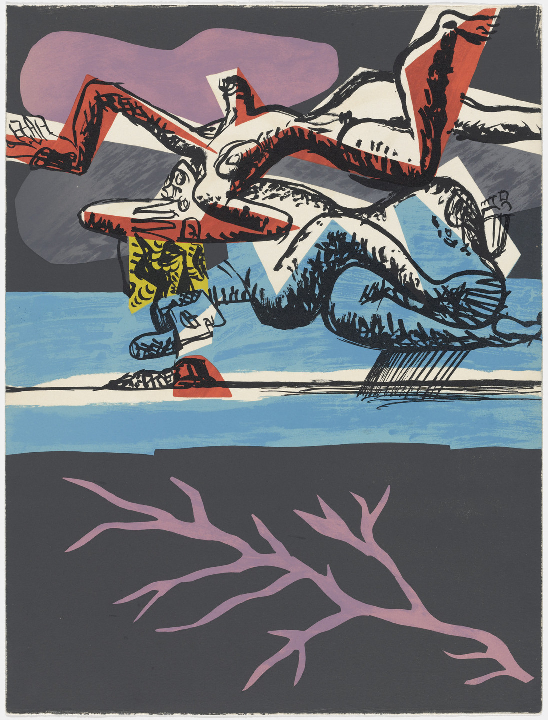 Le Corbusier (Charles-Édouard Jeanneret). Plate (page 25) from Le Poème de l'angle droit (The Poem of the Right Angle). 1947–53, published 1955