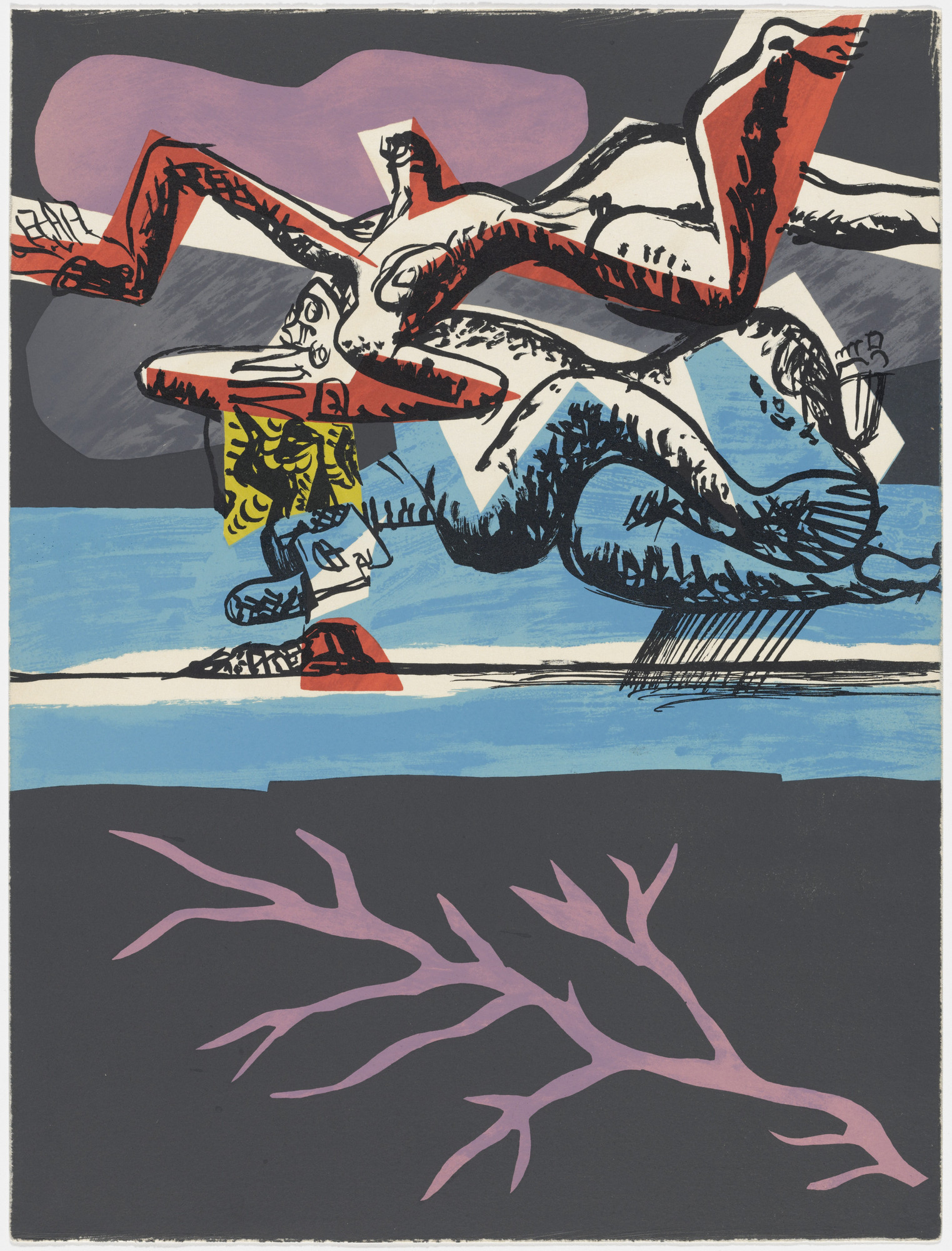 Le Corbusier (Charles-Édouard Jeanneret). Plate (page 25) from Le Poème de l'angle droit ( The Poem of the Right Angle )