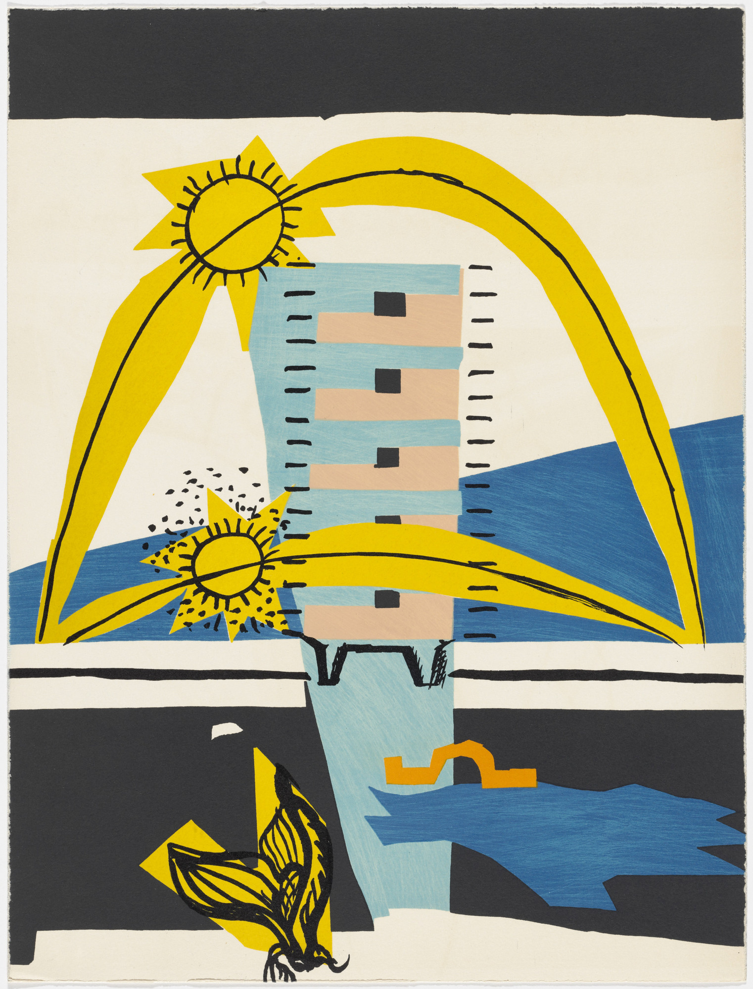 Le Corbusier (Charles-Édouard Jeanneret). Plate (page 69) from Le Poème de l'angle droit ( The Poem of the Right Angle )
