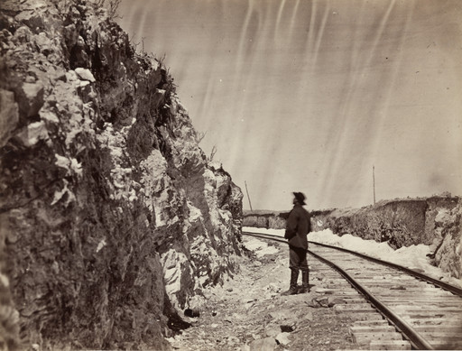 Andrew Joseph Russell. Lime Kiln Cut, Near Granite Canyon. 1867