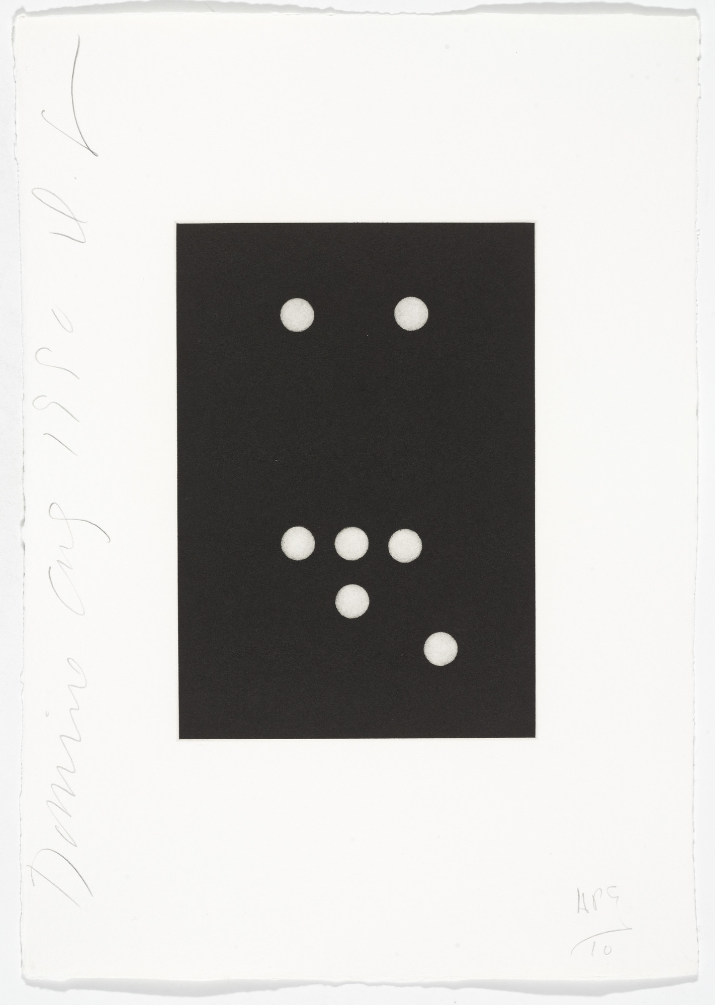 Donald Sultan. Untitled from Dominoes