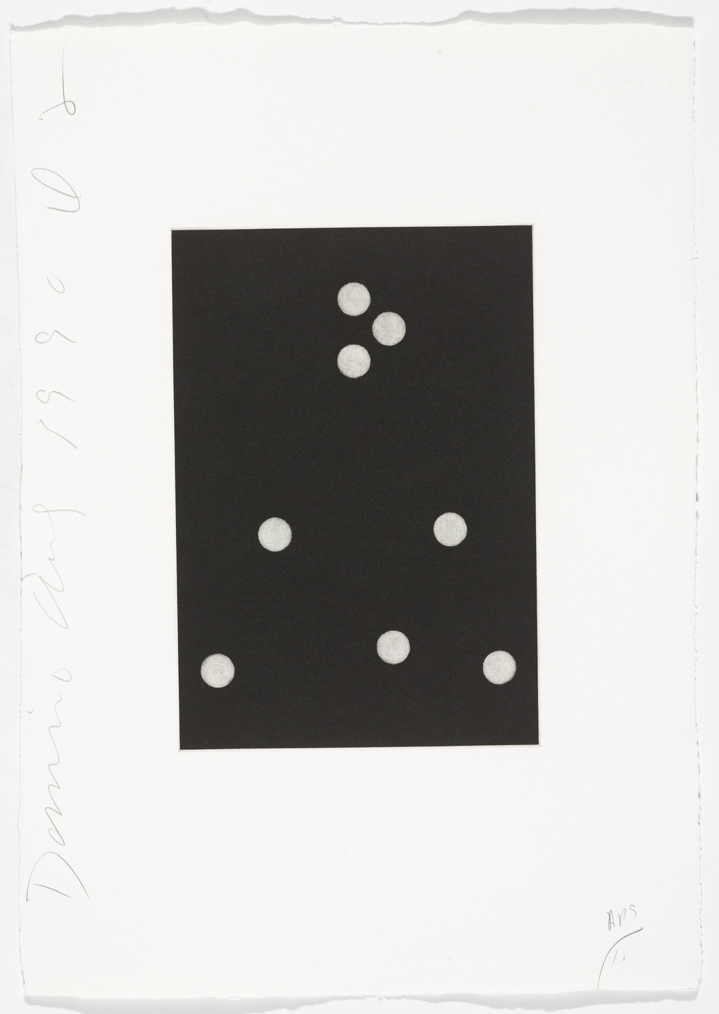 Donald Sultan. Untitled from Dominoes. 1990