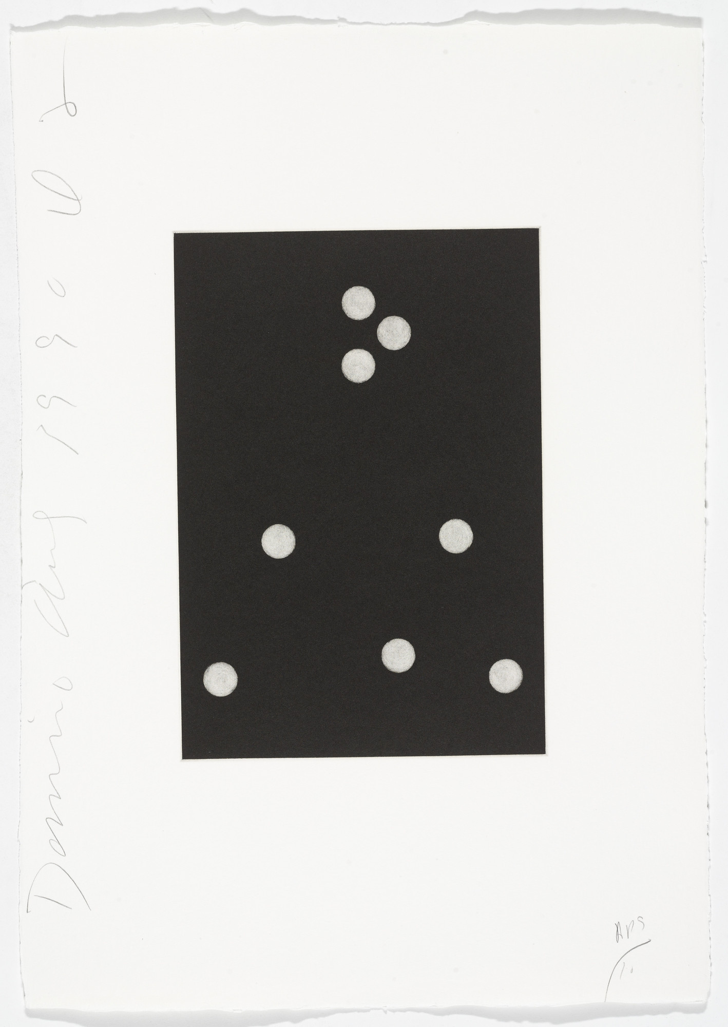 Donald Sultan. Untitled from Dominoes