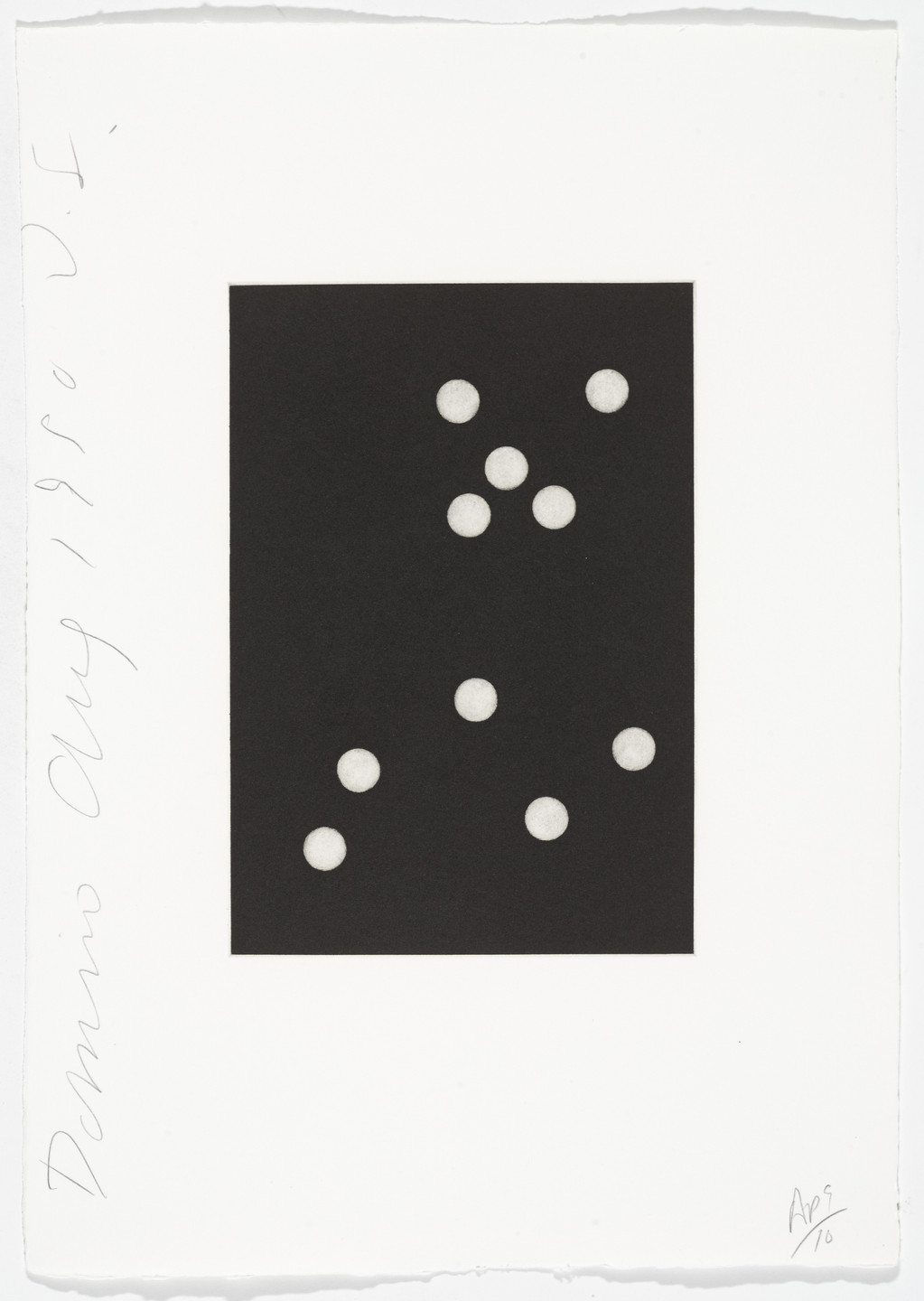 Donald Sultan. Untitled from Dominoes. 1990