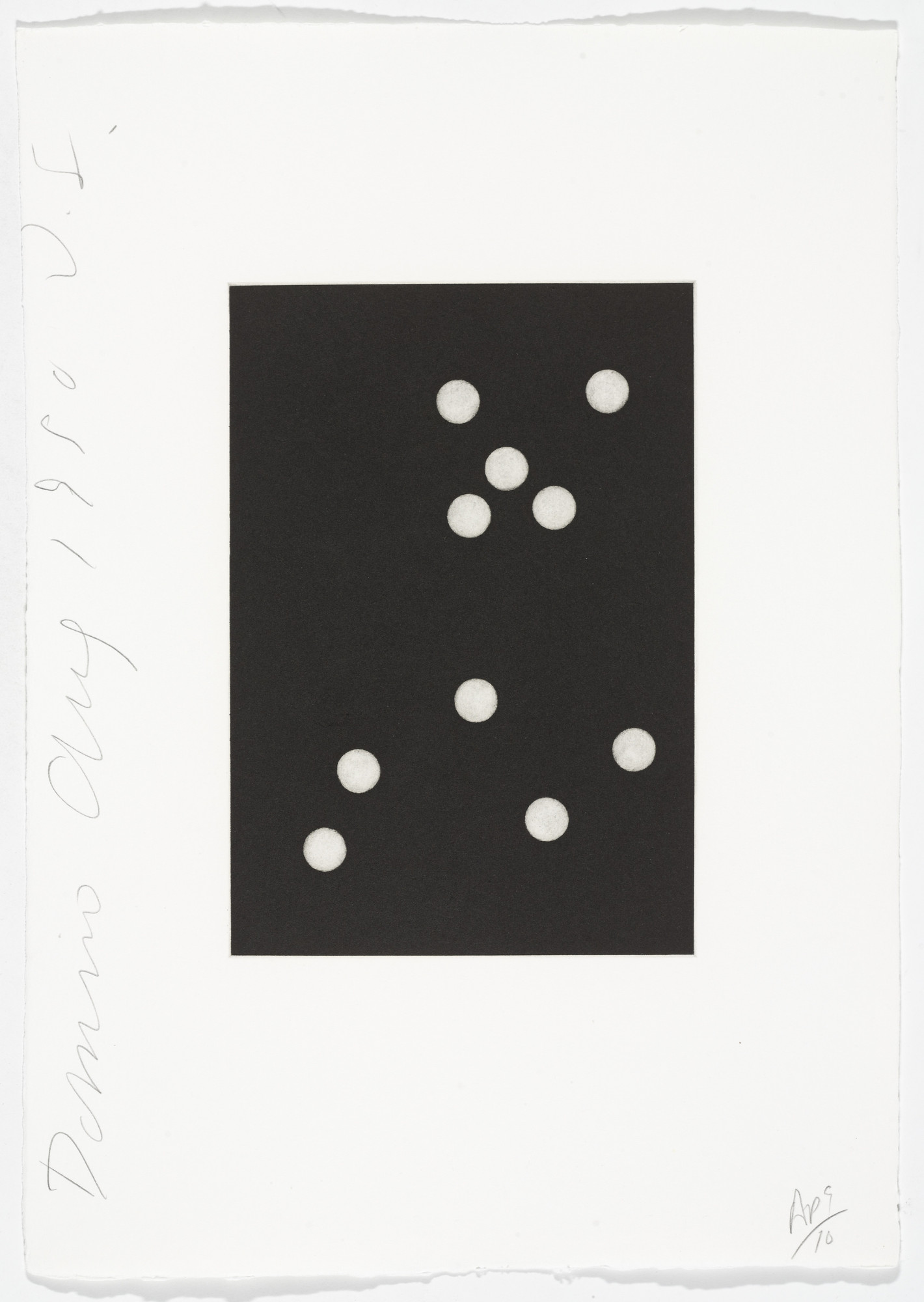 Donald Sultan. Untitled from Dominoes