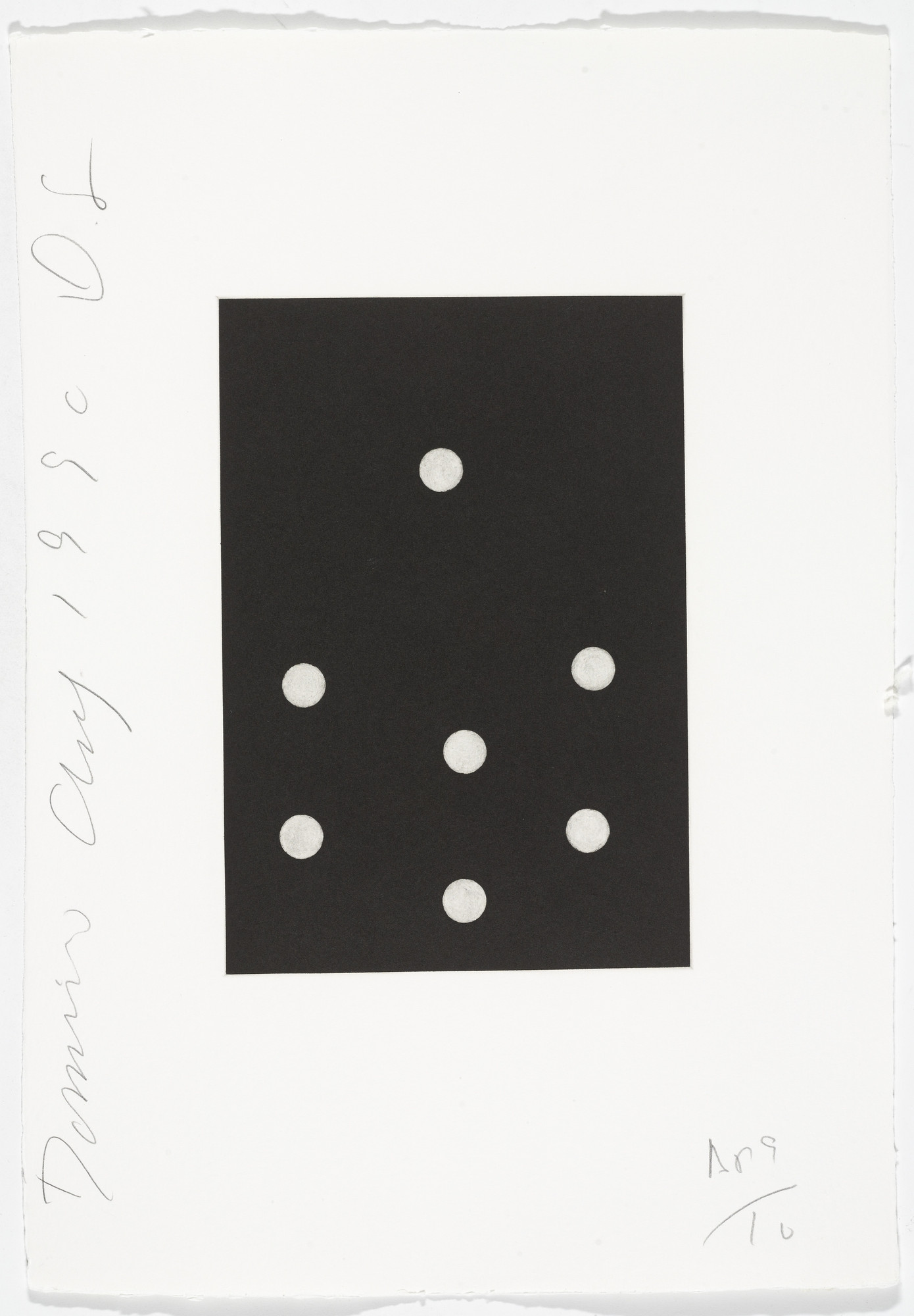Donald Sultan. Untitled from Dominoes