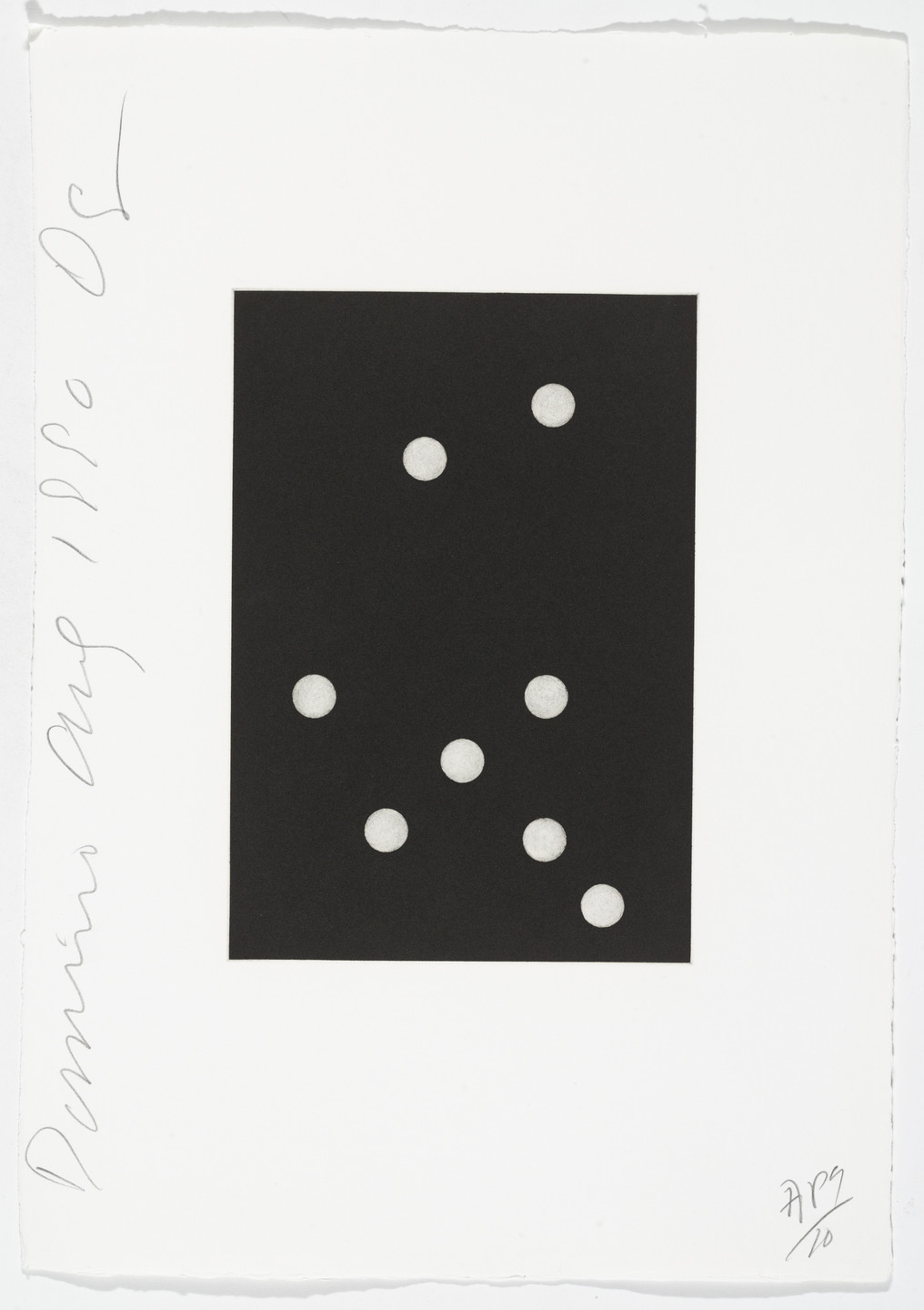 Donald Sultan. Untitled from Dominoes. 1990