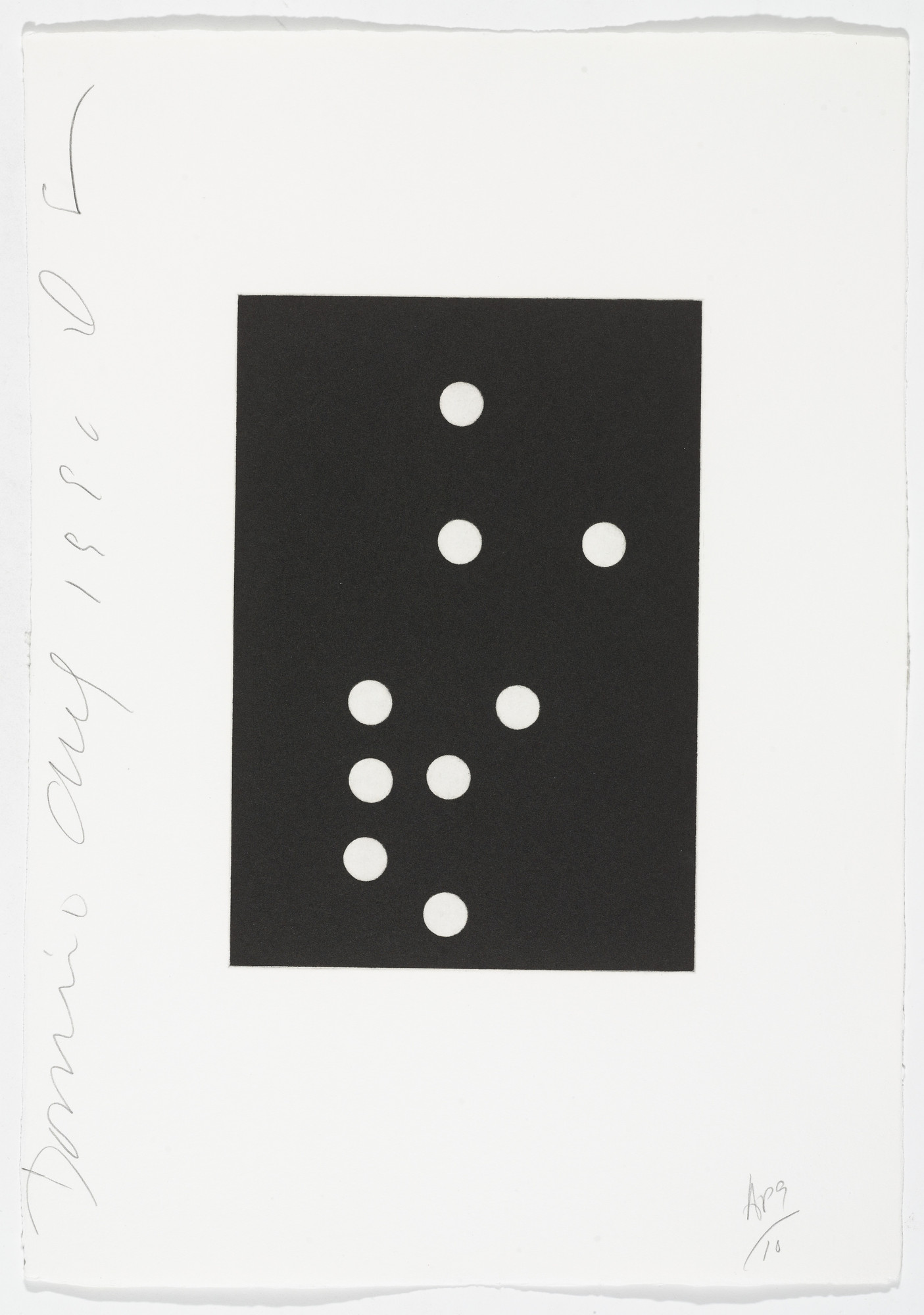 Donald Sultan. Untitled from Dominoes
