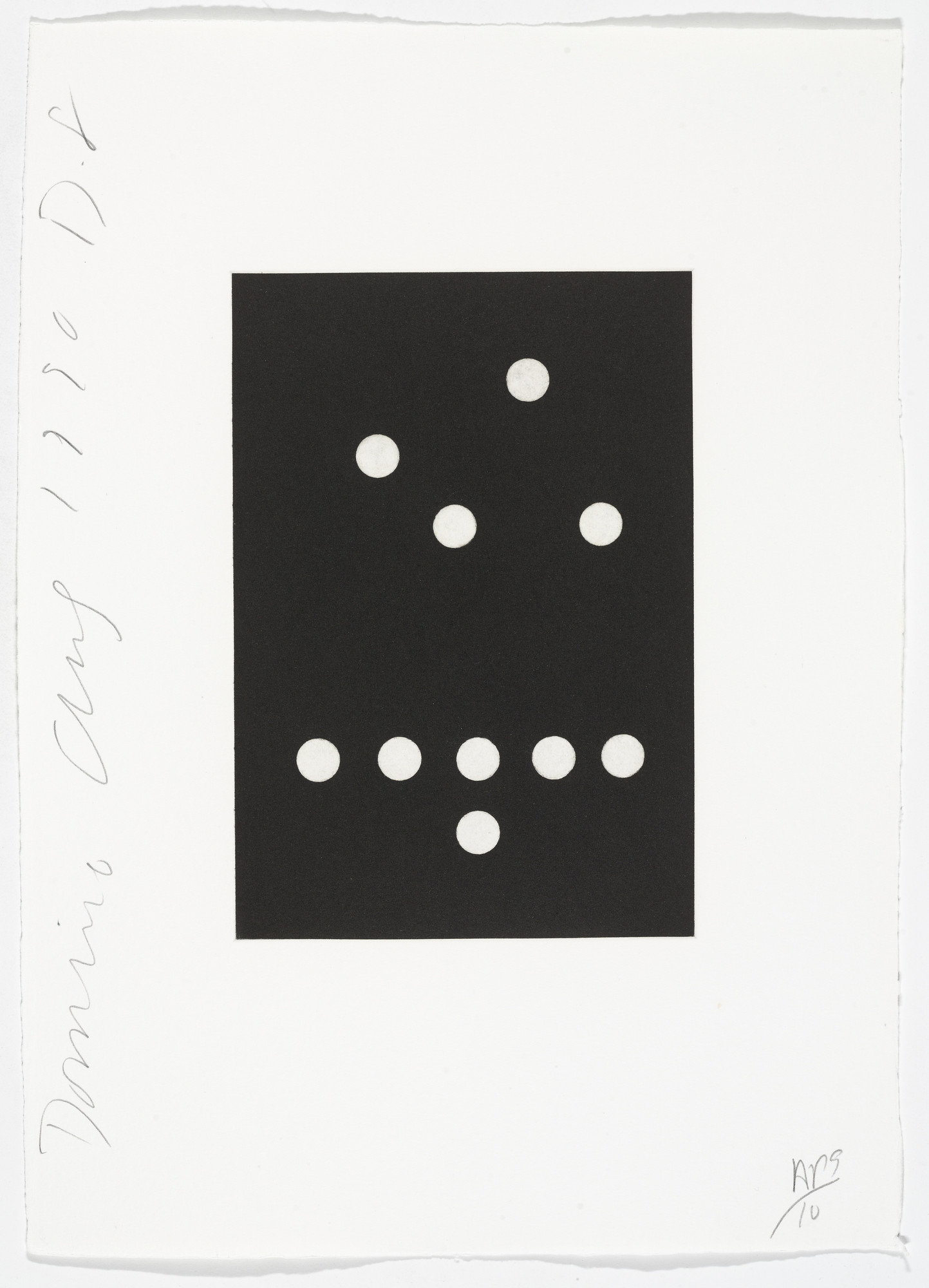 Donald Sultan. Untitled from Dominoes
