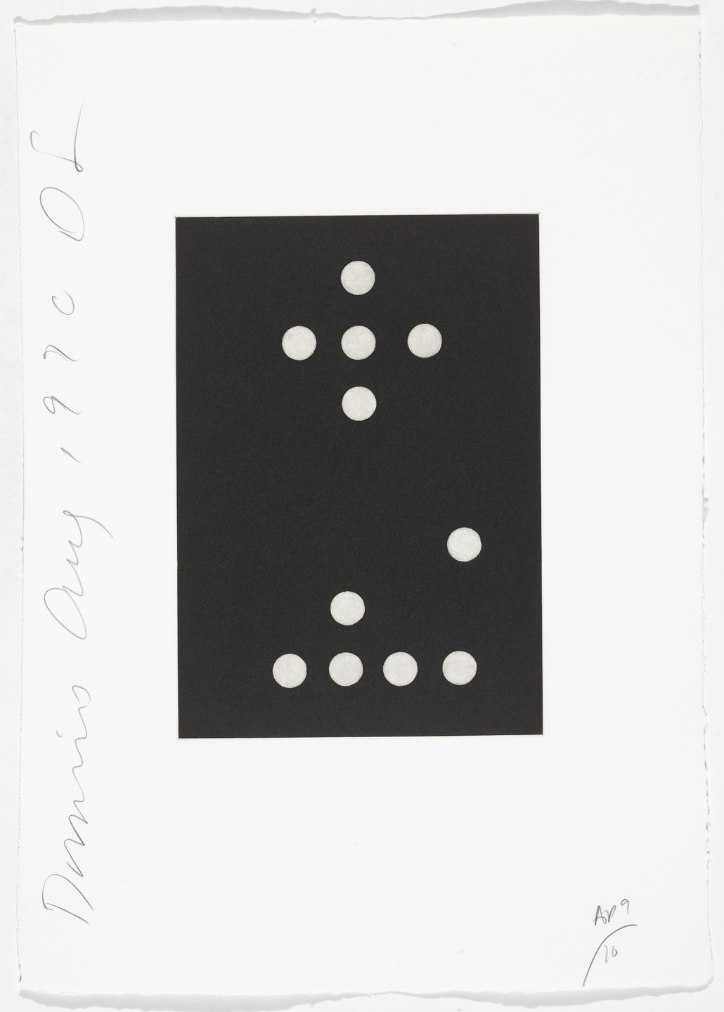 Donald Sultan. Untitled from Dominoes. 1990