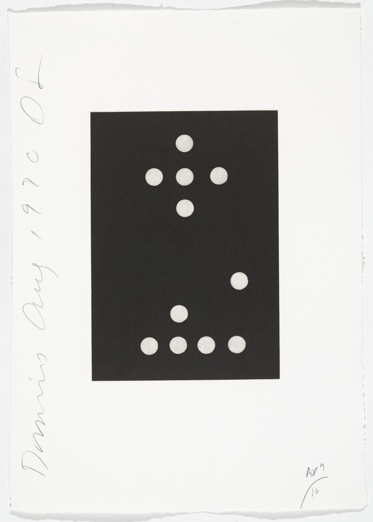 Donald Sultan. Untitled from Dominoes