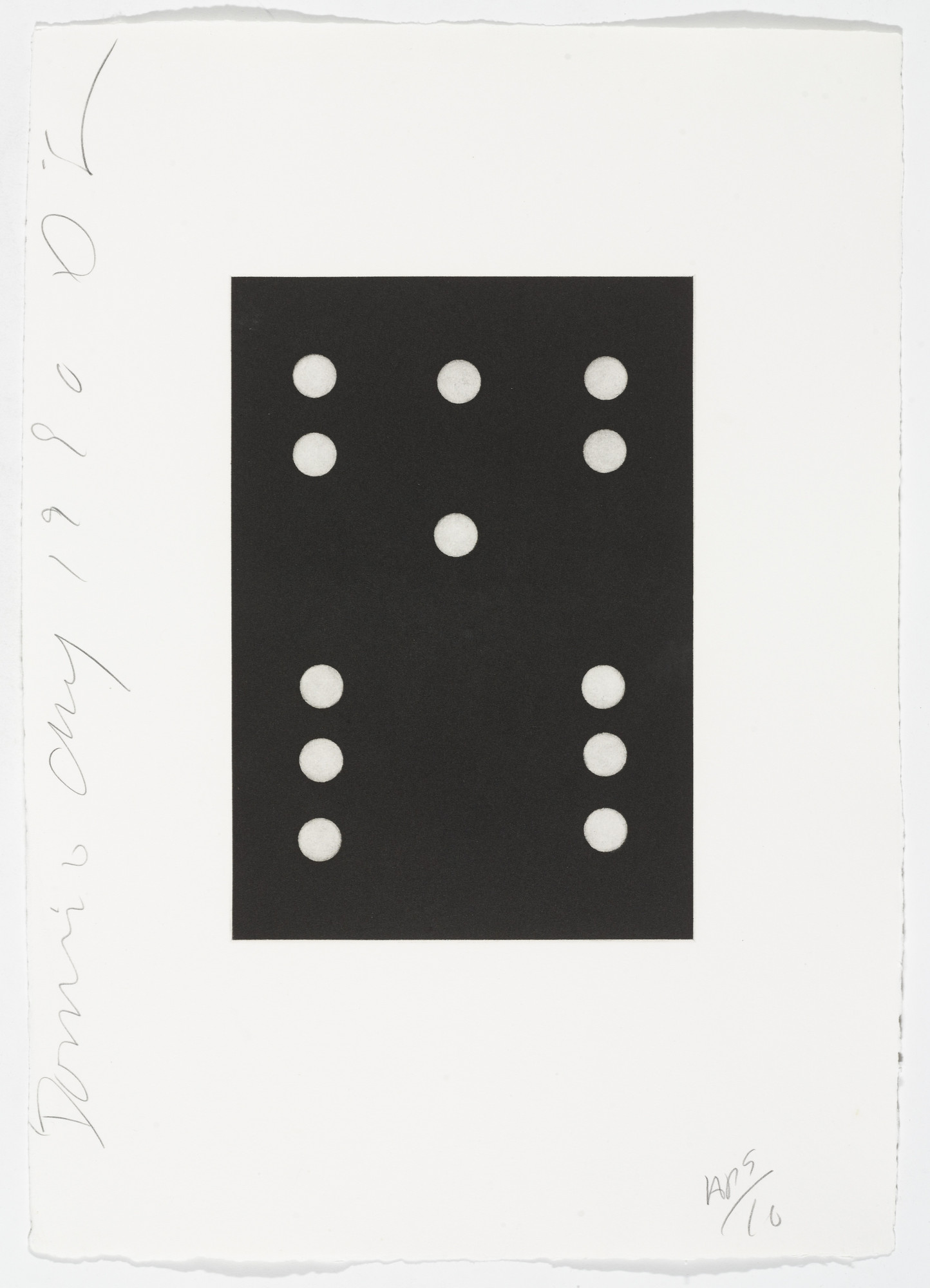 Donald Sultan. Untitled from Dominoes