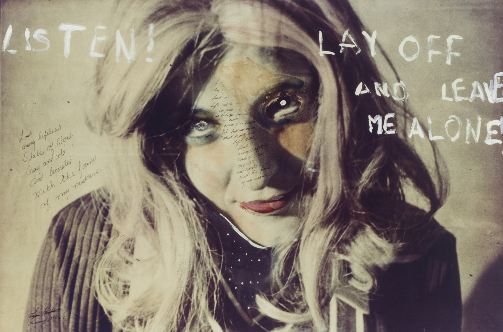 Lynn Hershman Leeson. External Transformations, Lay Off and Leave Me. 1976