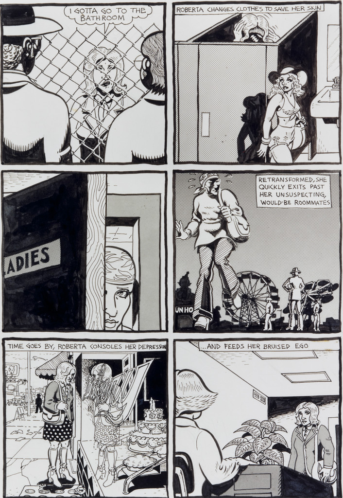 Bathroom Escape (page 4), Lynn Hershman Leeson, Spain Rodriguez, 1975