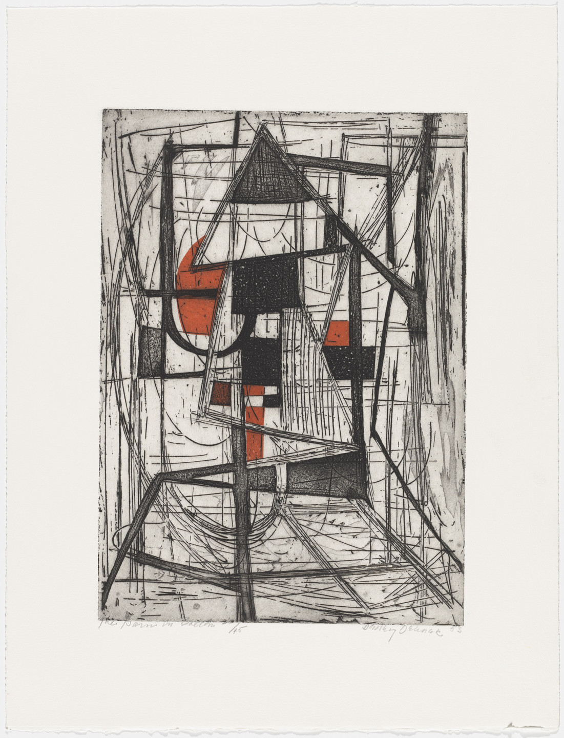 Dorothy Dehner. The Barn in Bolton. 1953