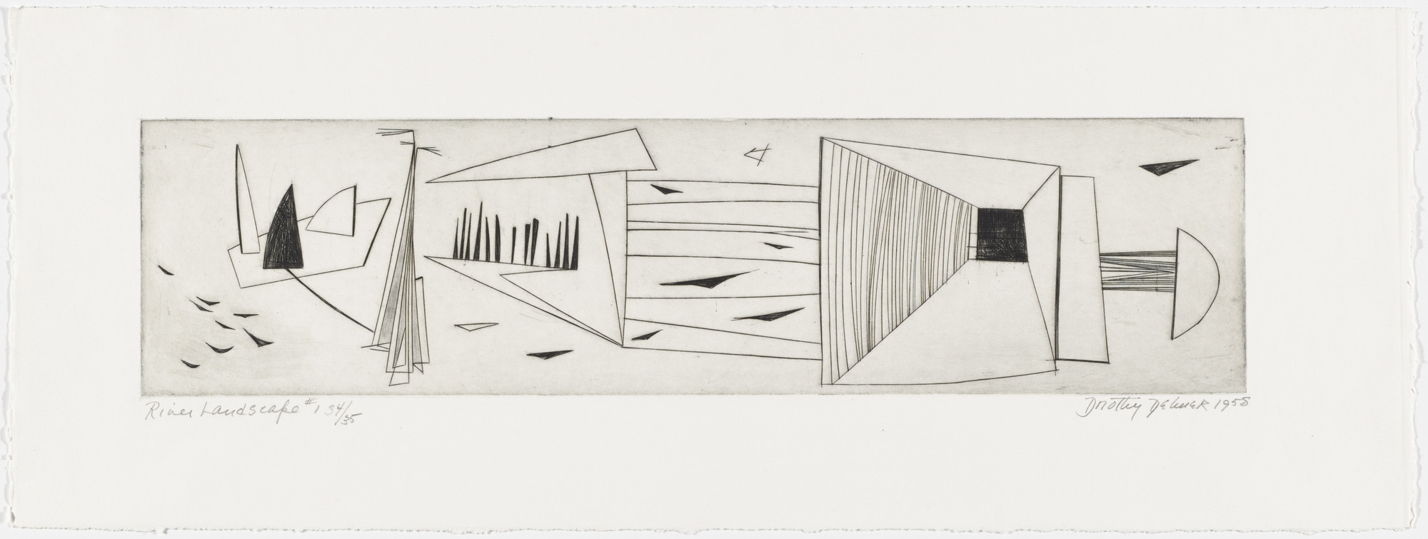 Dorothy Dehner. River Landscape #1