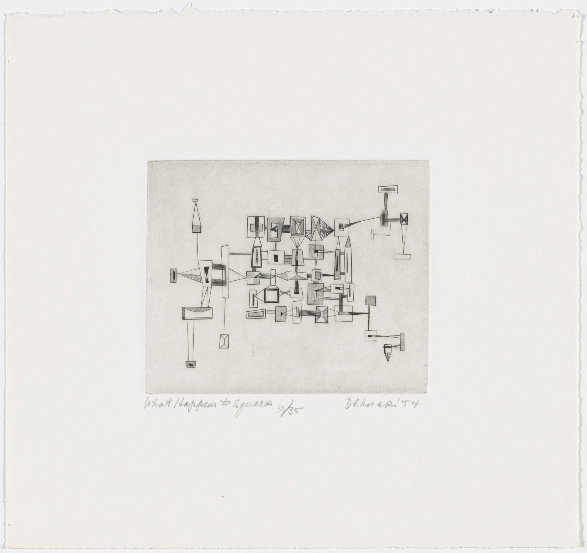 Dorothy Dehner. What Happens to Squares