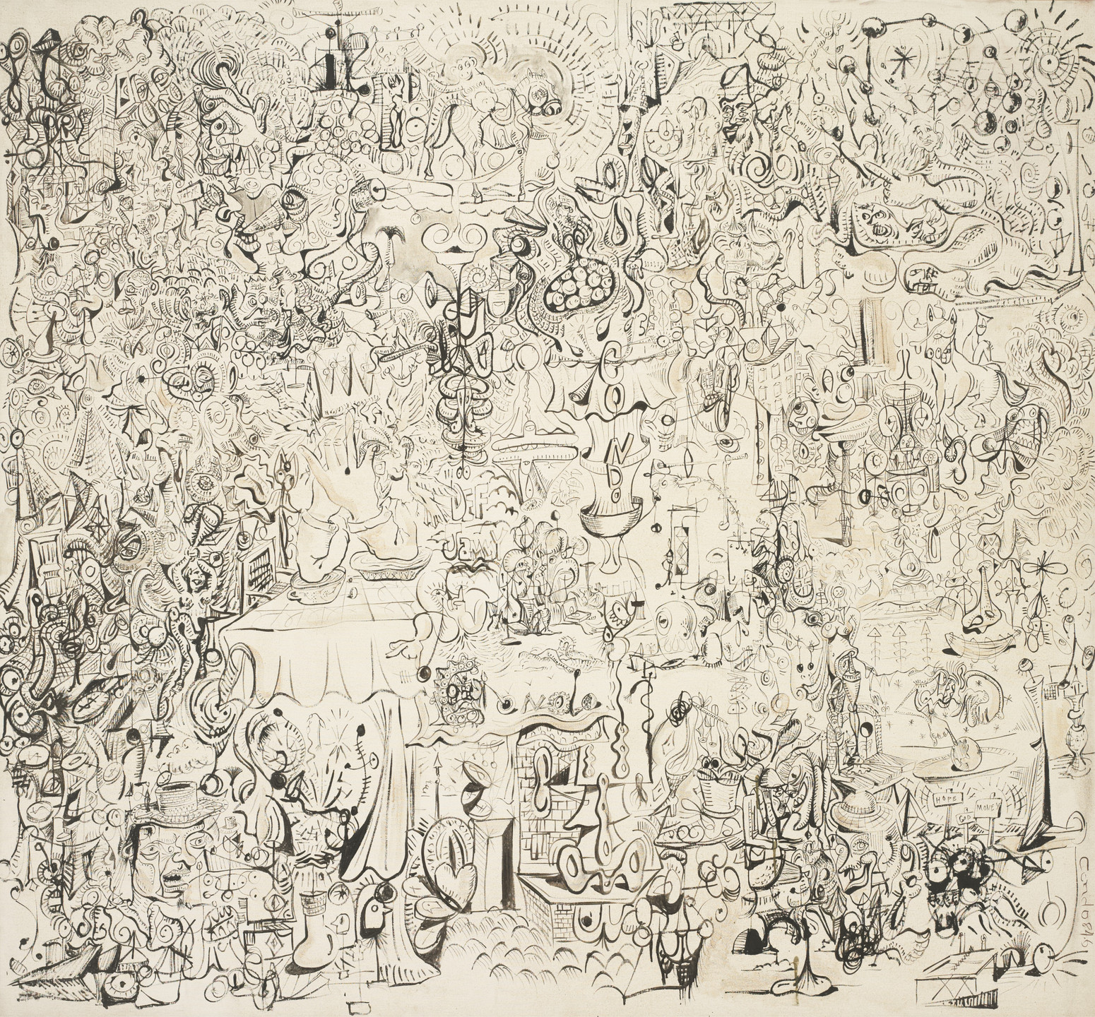 George Condo. Diaries of Milan. 1984