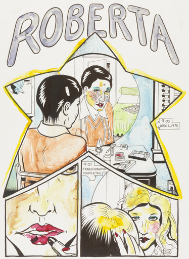 Lynn Hershman Leeson, Spain Rodriguez. Comic&#39;s Roberta Breitmore (An Alchemical Portrait). 1975