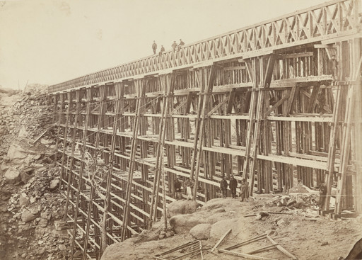 Andrew Joseph Russell. Dale Creek Bridge, From Above. 1867