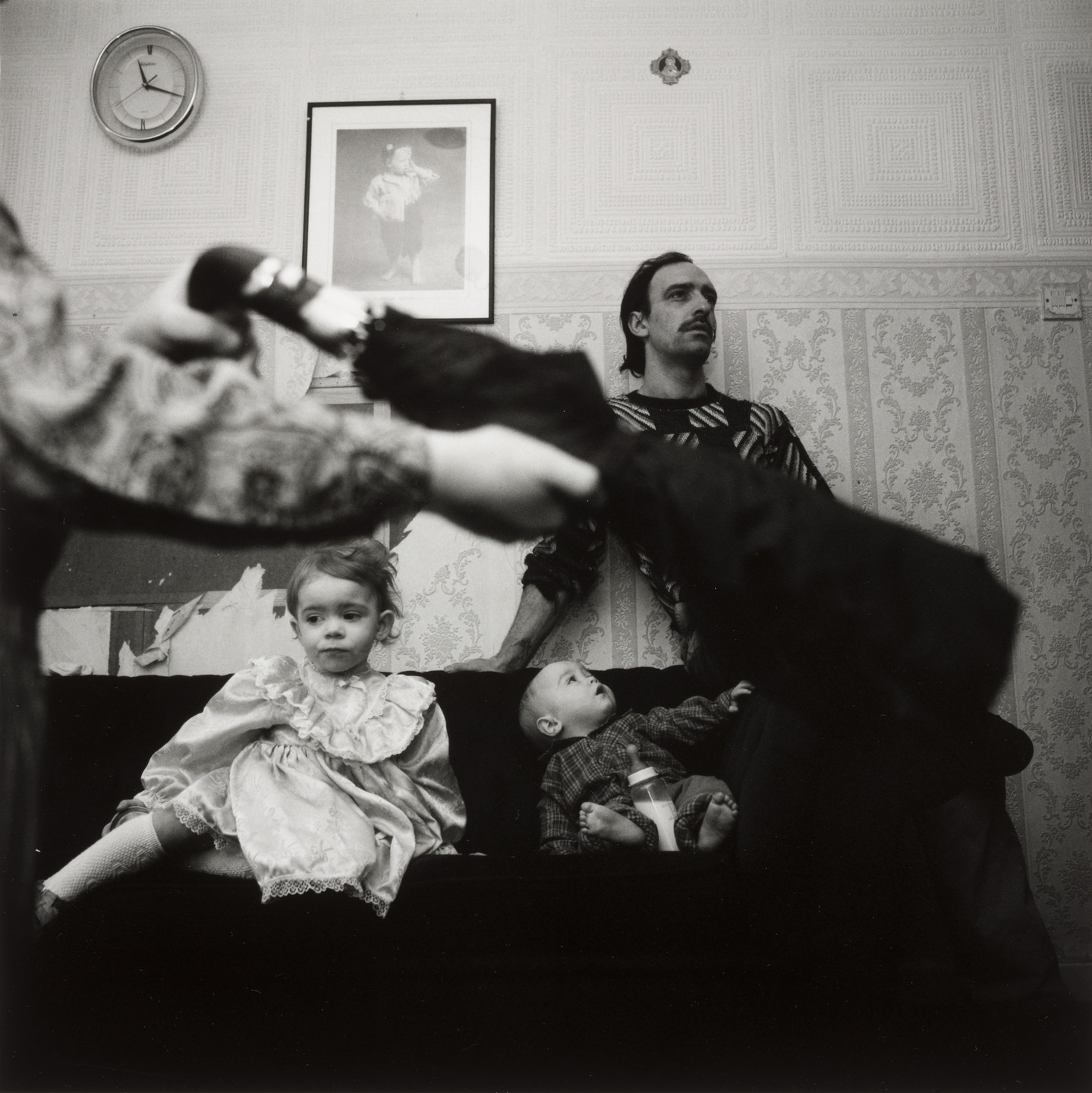 Ken Grant. Harry and Children, Sunday Morning, Ullswater Street, Everton, Liverpool. c. 1989
