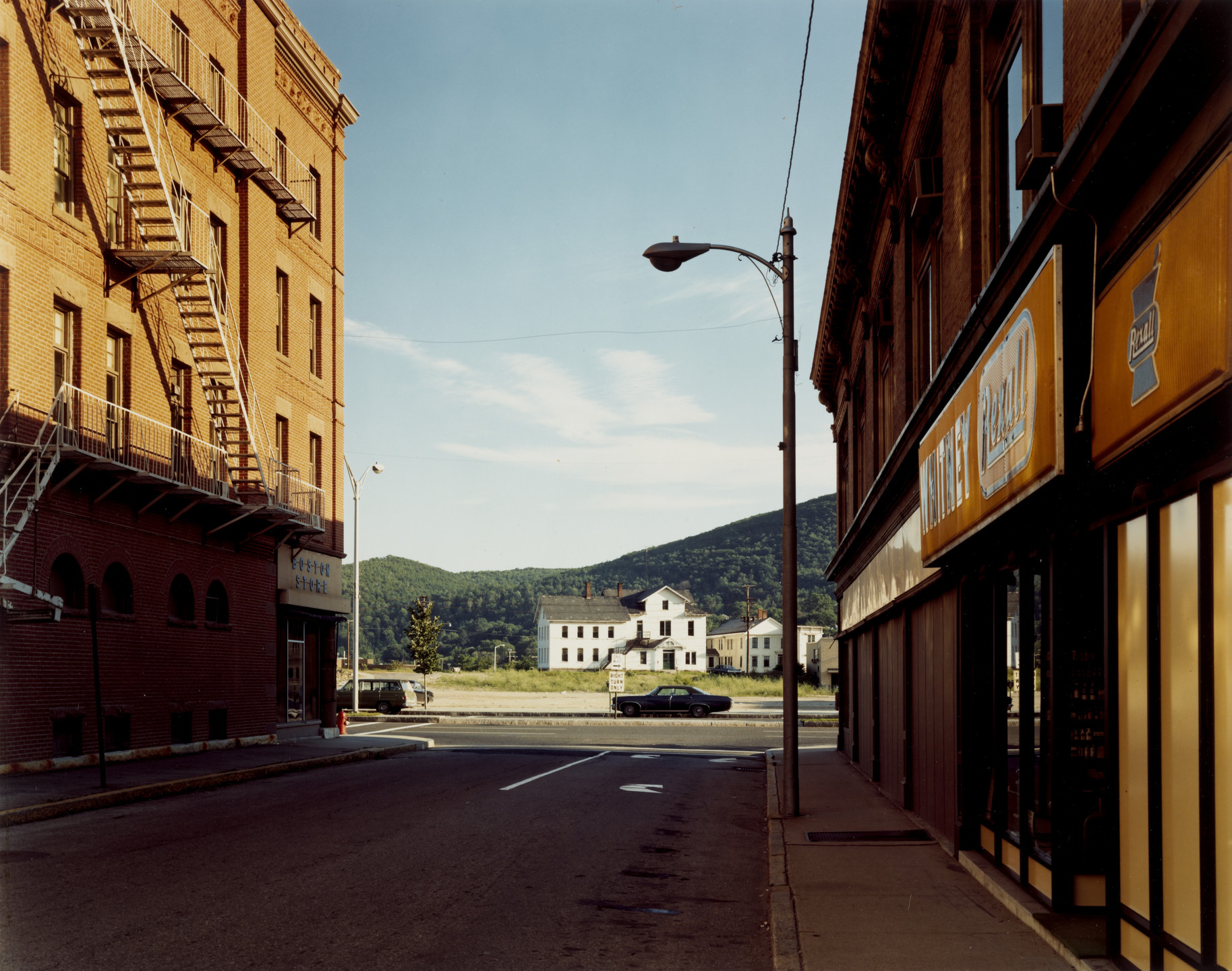 Stephen Shore. Holden Street, North Adams, Massachusetts, July 13, 1974. 1974