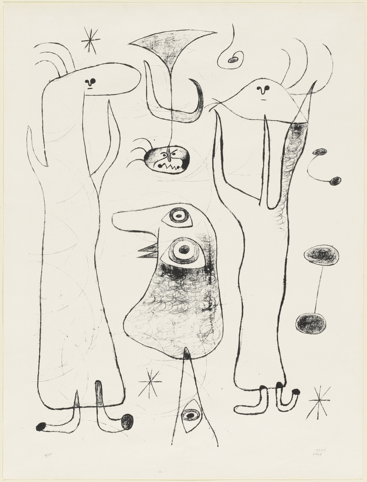 BBさま専用ページJOAN MIRO LITHOGRAPHS 5.6 Caviar20_Joan-Miro-Obra-