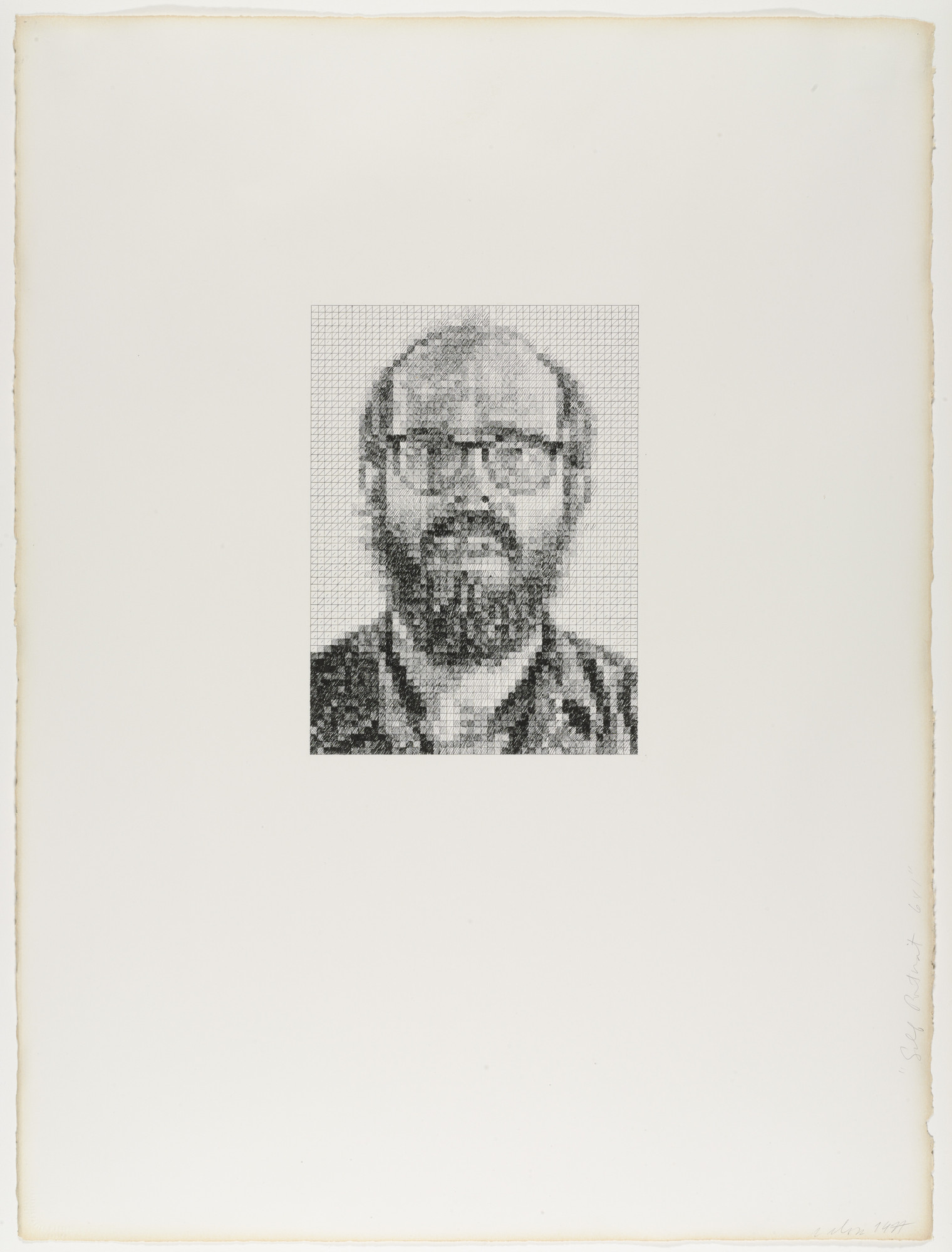 Chuck Close. Self-Portrait 6x1