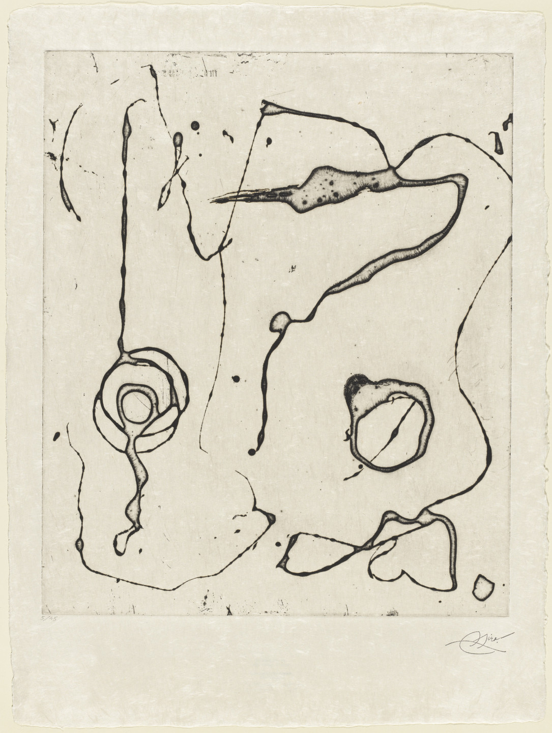 Joan Miró. Birds of Montroig V (Ocells de Montroig V). 1982, posthumously published 1987