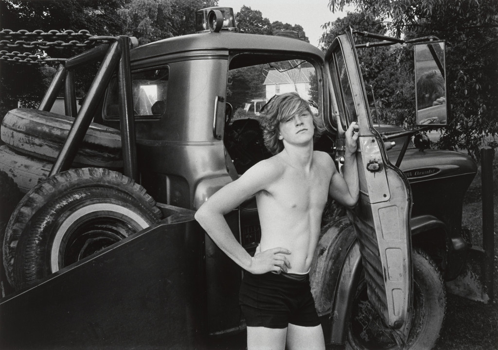 Donald York, Jr., Standing Beside His Father's Wrecker