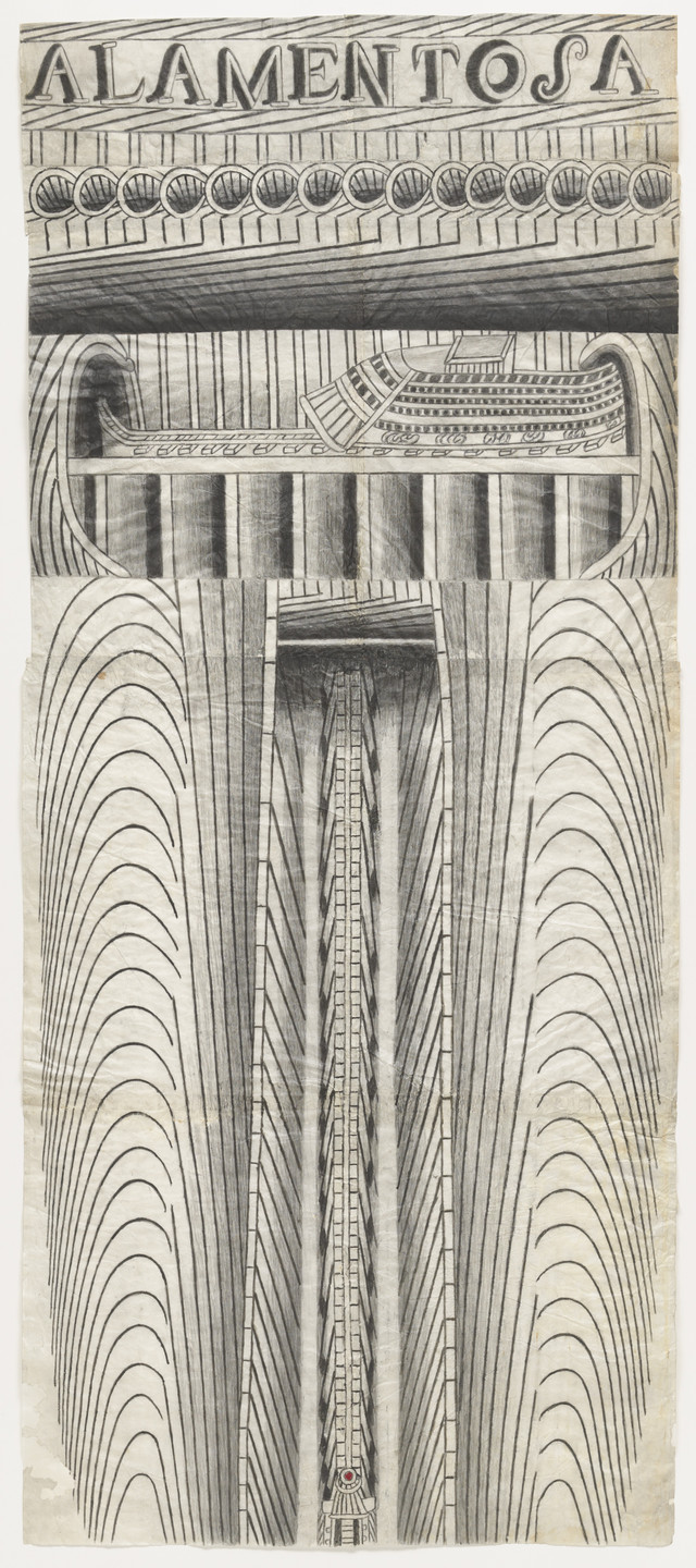 Martín Ramírez. Untitled (Alamentosa). c. 1953