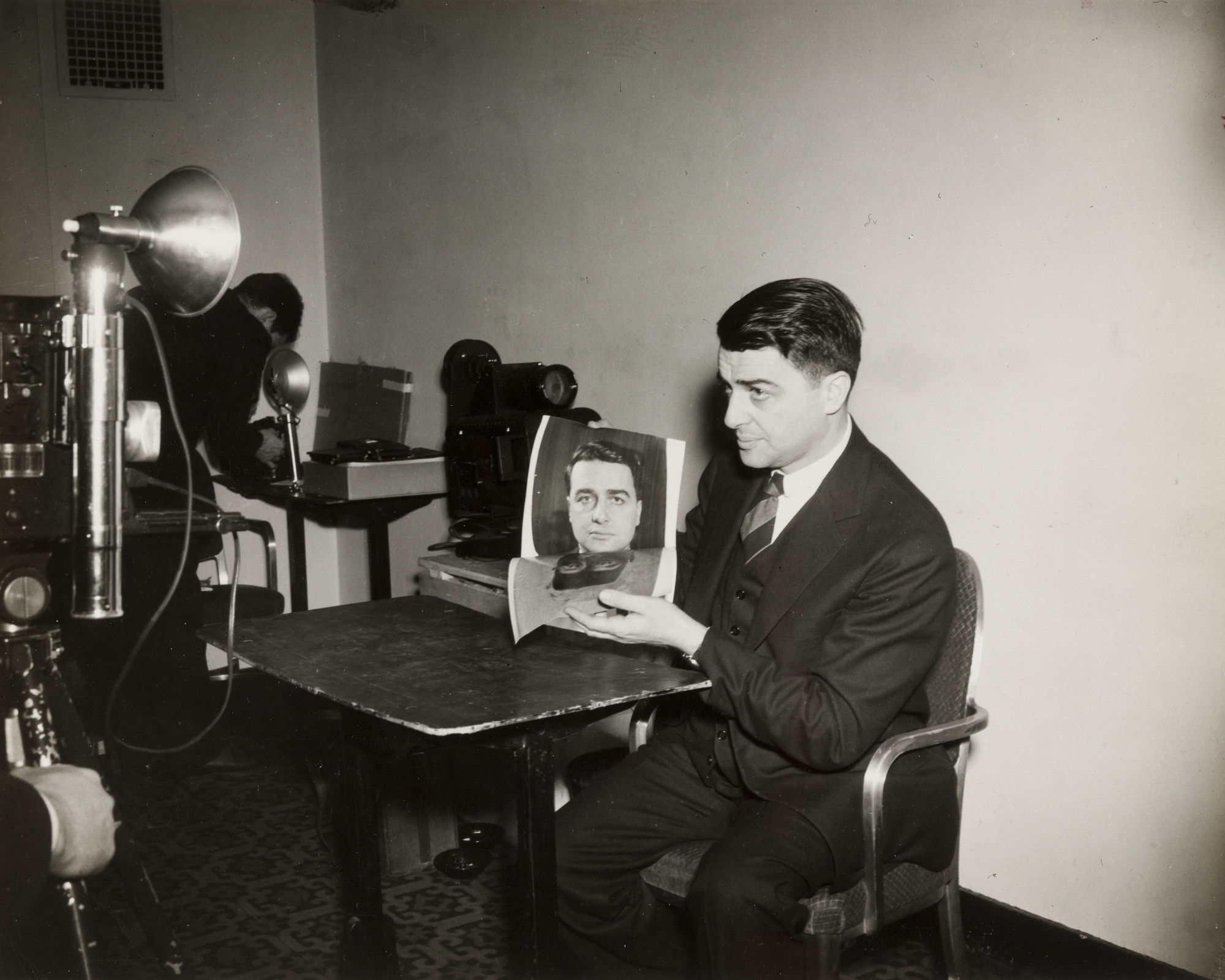 Herbert B. Nichols. Edwin Land Announcing New Polaroid Camera
