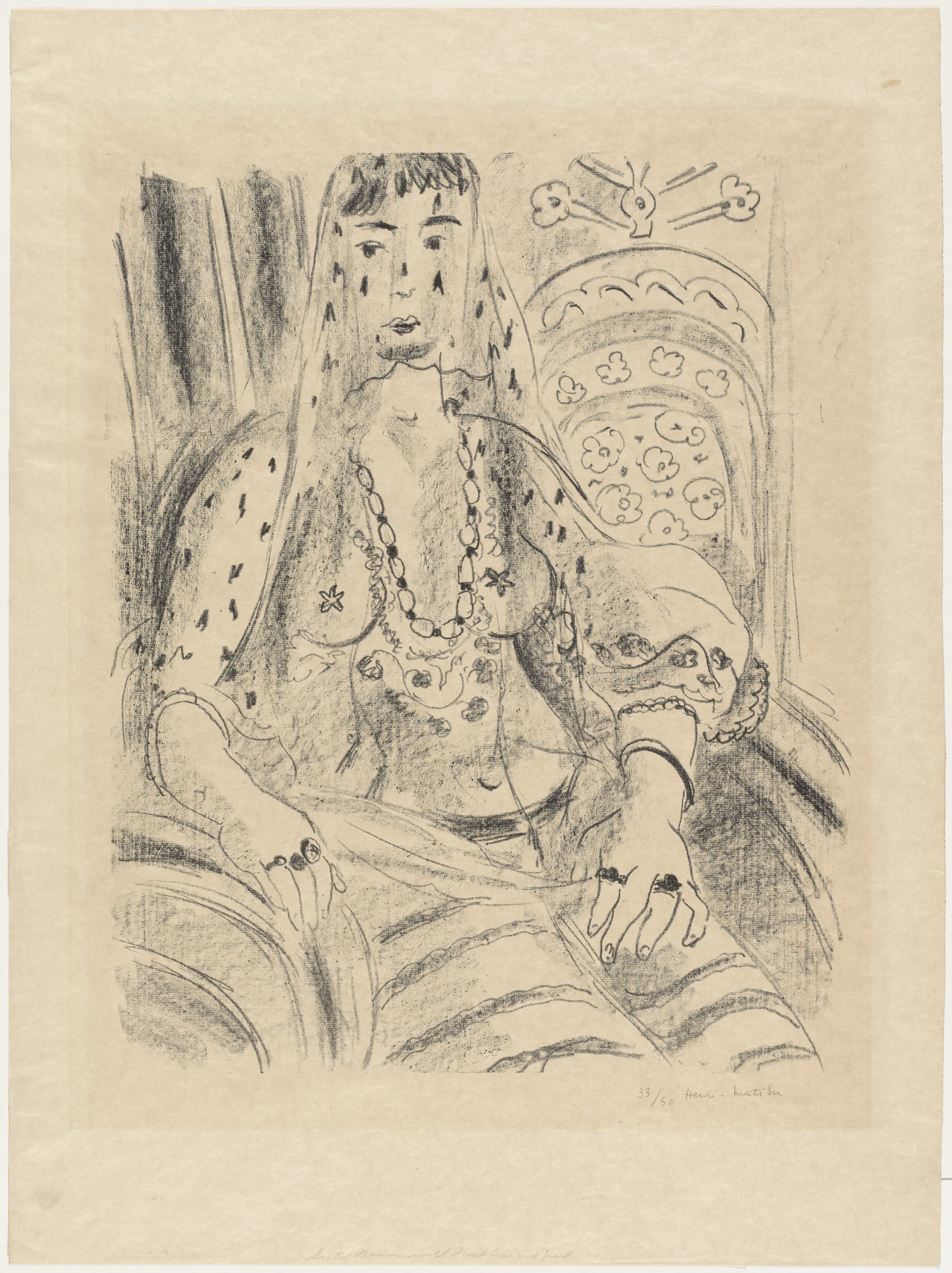 Henri Matisse. Veiled Odalisque (Odalisque voilée)