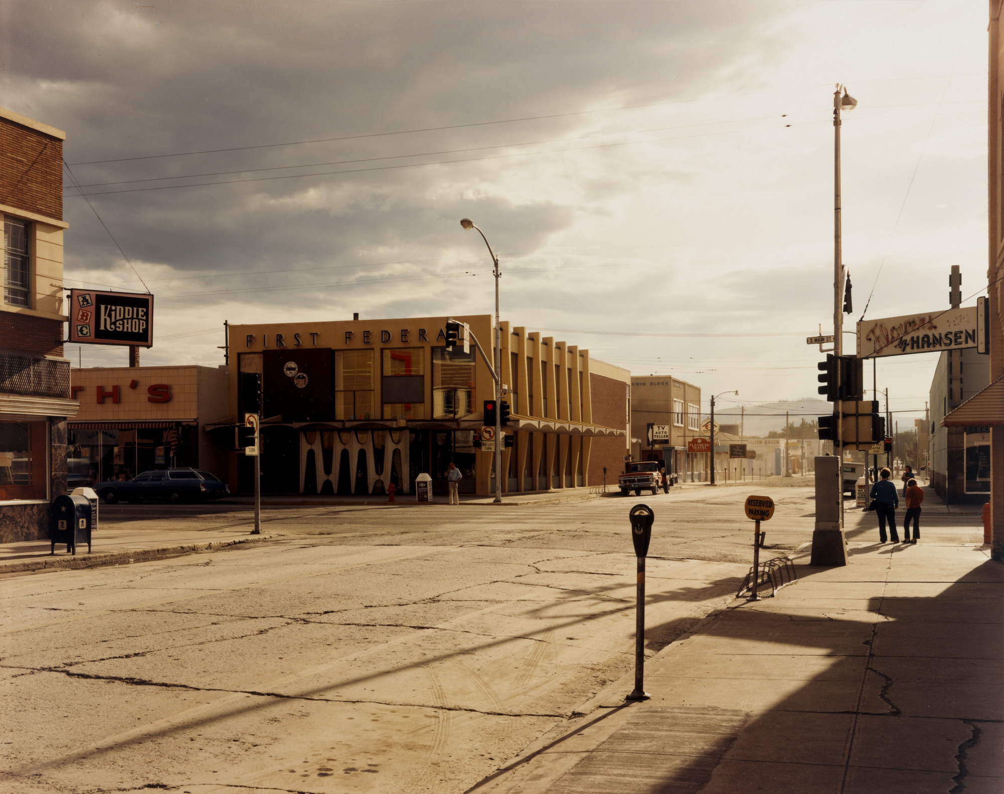 Stephen Shore. 2nd Street East and South Main Street, Kalispell
