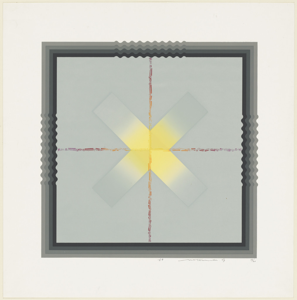 Yellow Cross by Matsumura Sadaiku