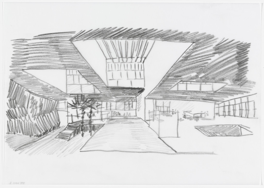 Luigi Bocconi University, Milan, Italy (Perspective sketch)